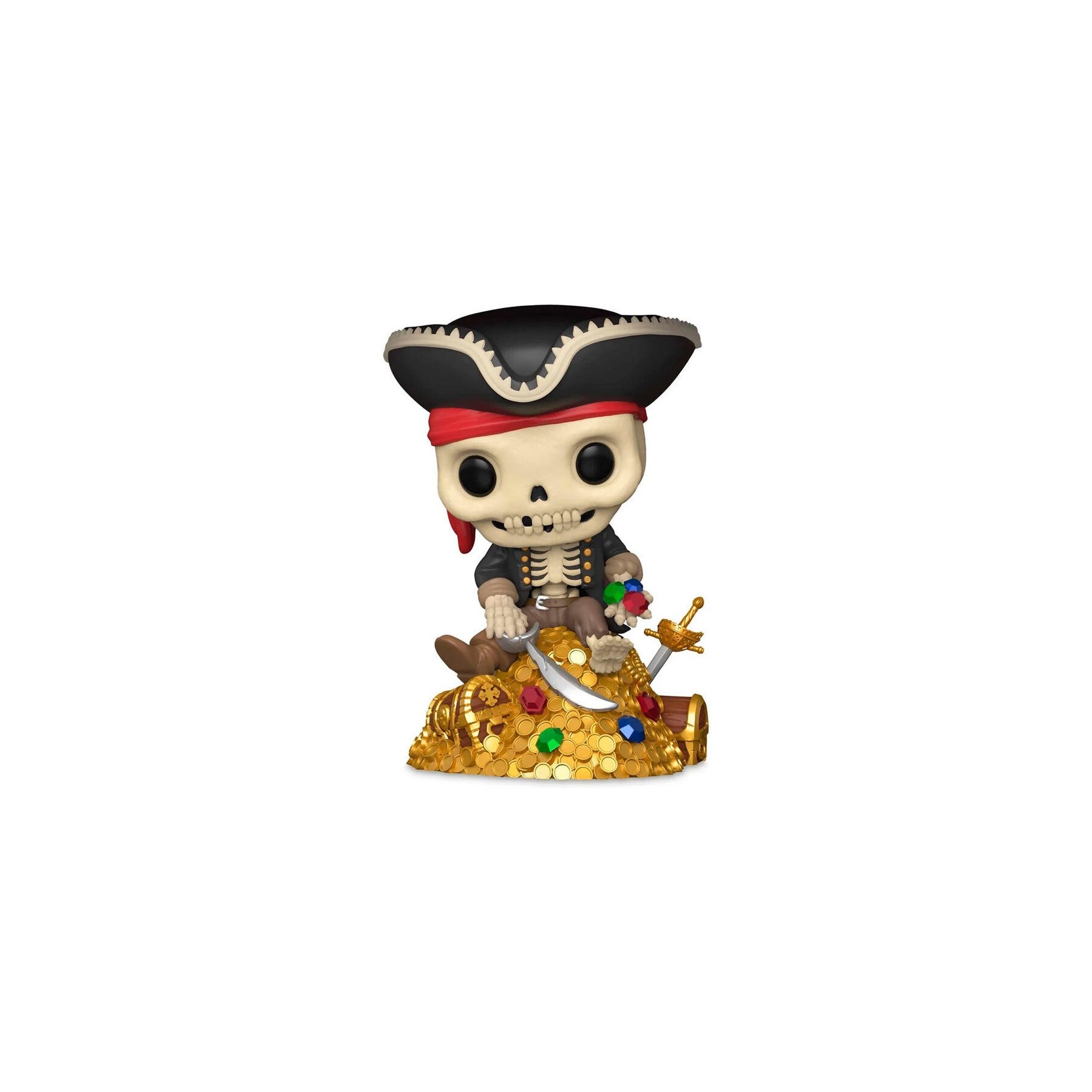 Figura Pop Deluxe Piratas Del Caribe Treasure Skeleton Exclu