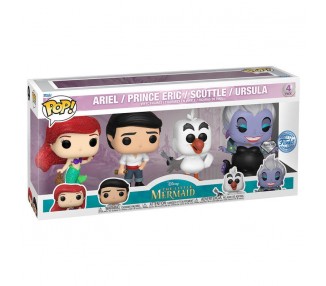 Blister 4 Figuras Pop Disney La Sirenita Exclusive 2 Unidade
