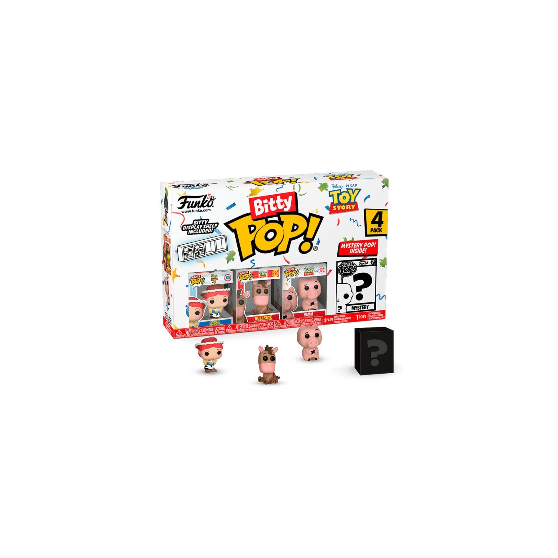 Blister 4 Figuras Bitty Pop Disney Toy Story Jessie