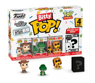 Blister 4 Figuras Bitty Pop Disney Toy Story Woody