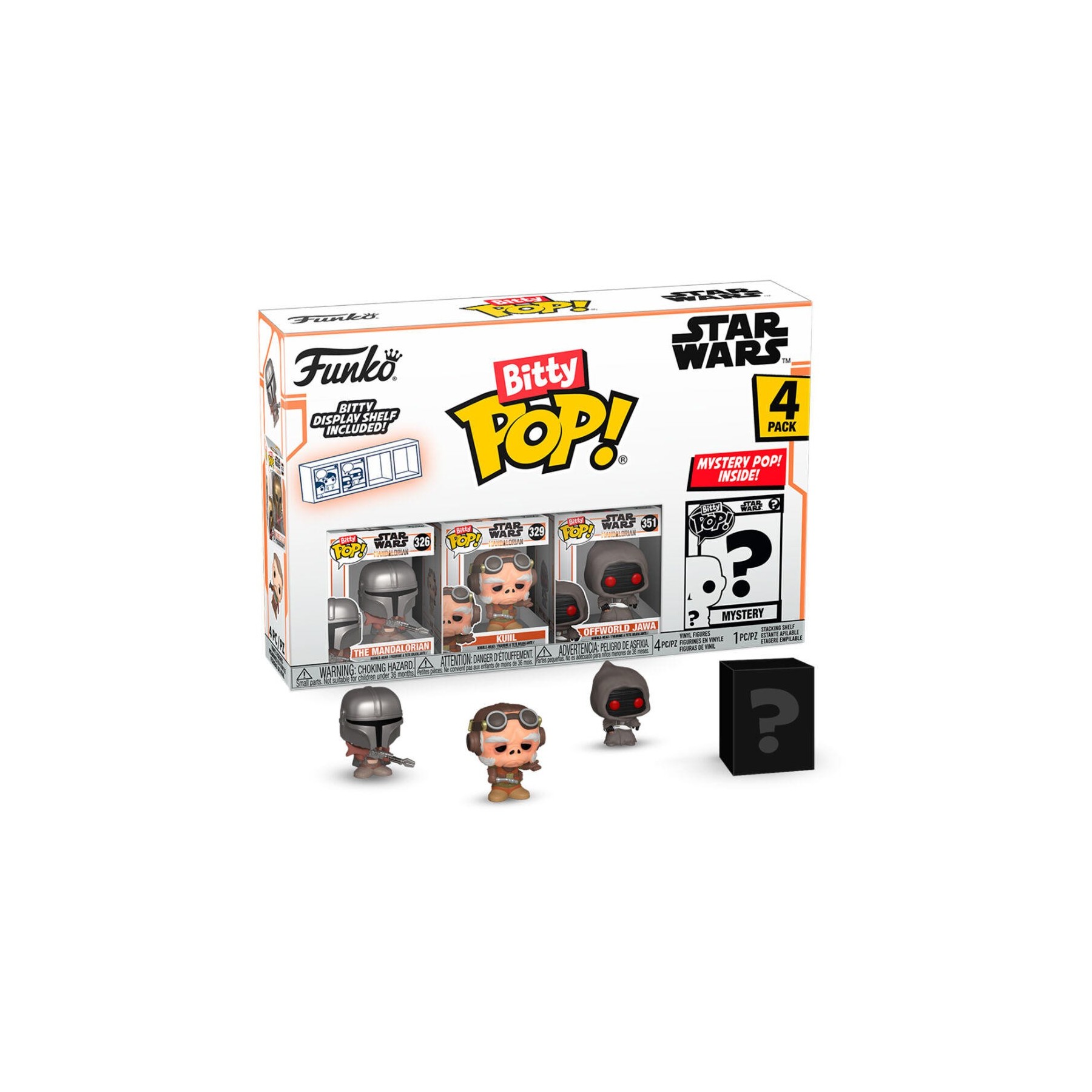 Blister 4 Figuras Bitty Pop Star Wars Mandalorian - Mandalor
