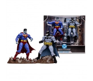 Pack De 2 Figuras Mcfarlane Dc Multiverse Bizarro & Batzarro