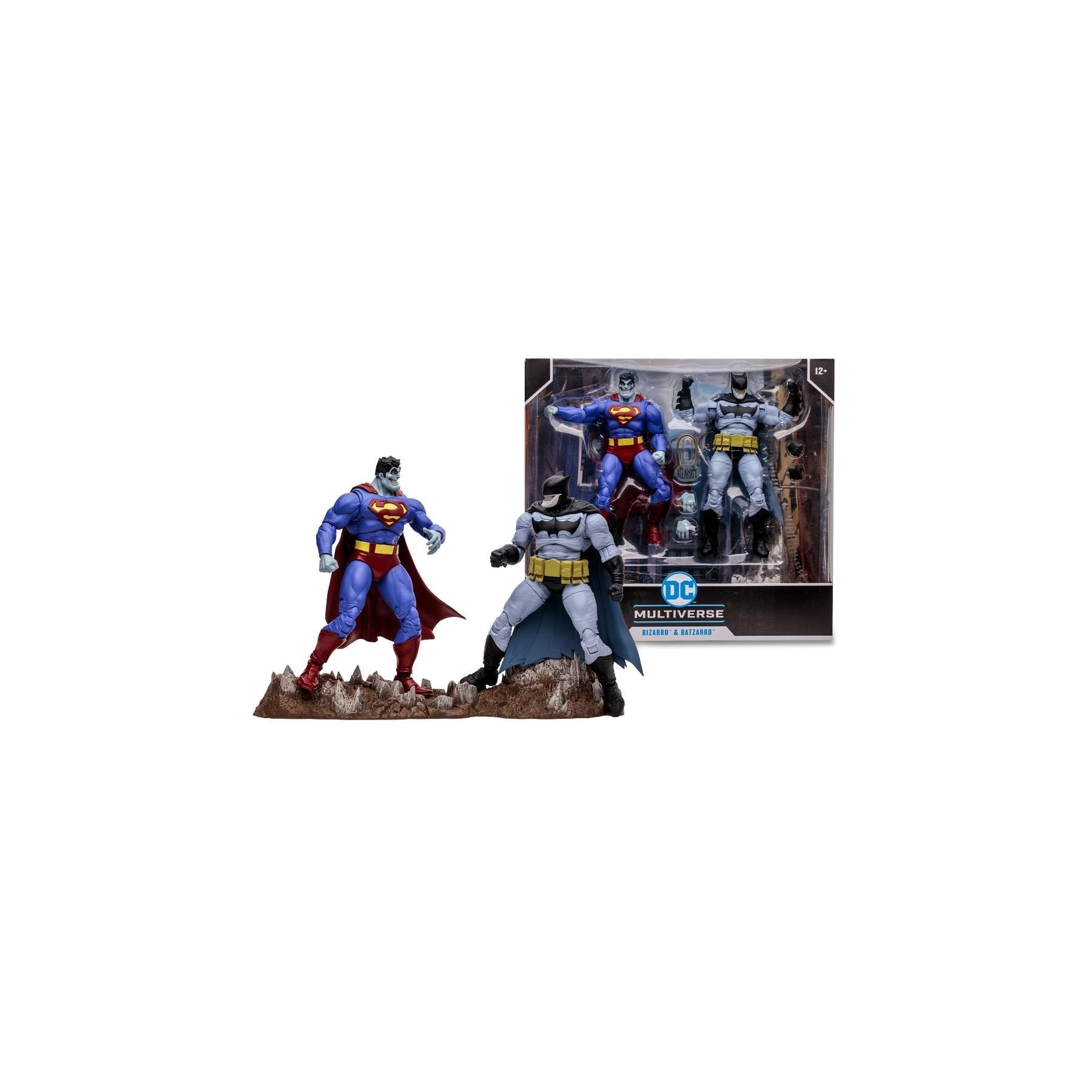 Pack De 2 Figuras Mcfarlane Dc Multiverse Bizarro & Batzarro