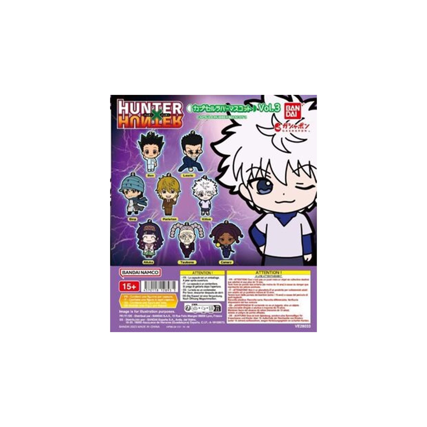 Surtido Bandai Gashapon Hunter X Hunter Capsule Rubber 3 40