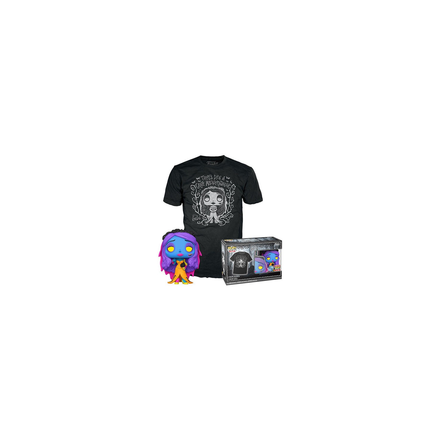 Pop! & Tee Set Emily (Black Light) Xl