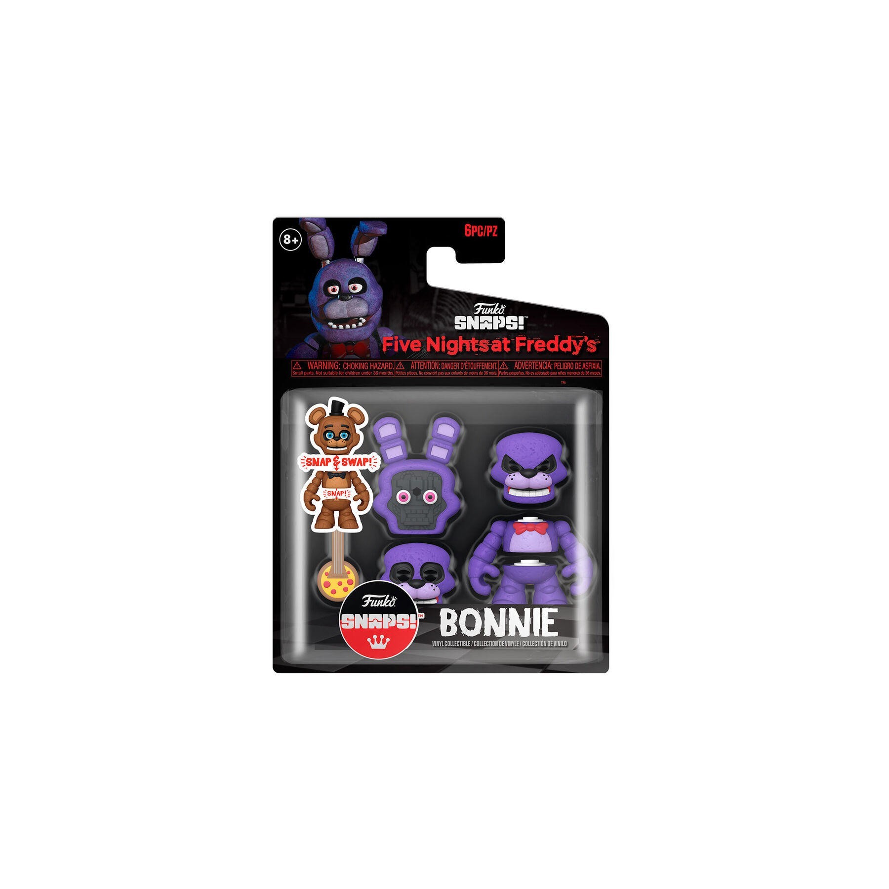 Figura Snaps! Five Nights At Freddys Bonnie 6 Unidades