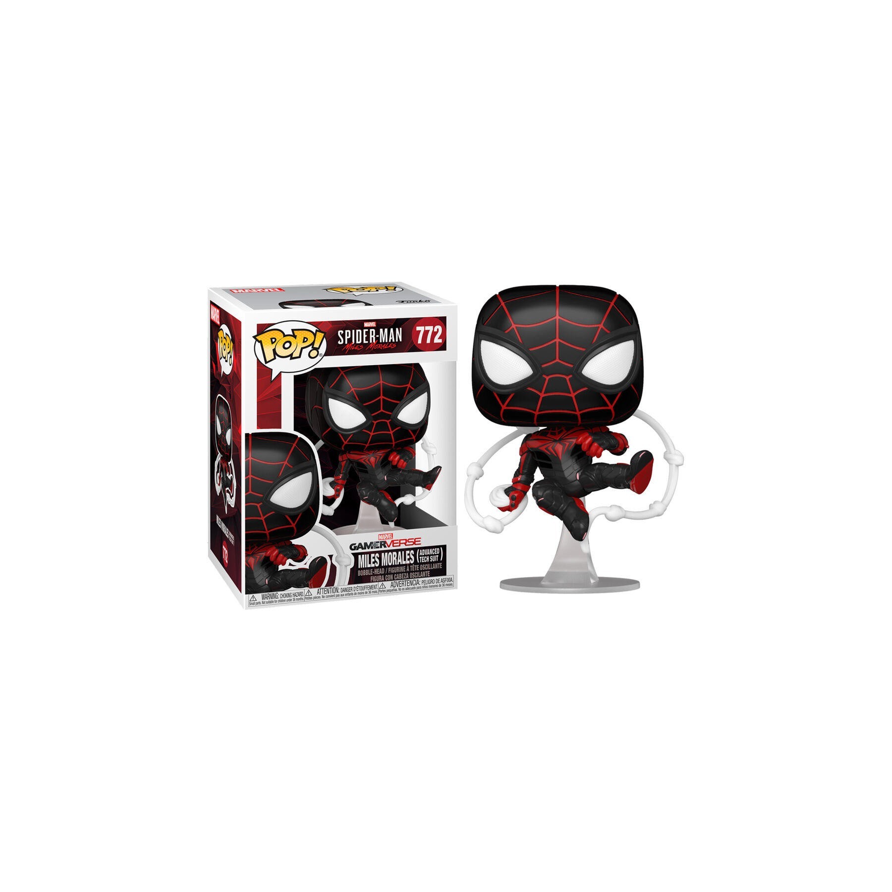Figura Pop Marvel Spiderman Miles Morales Advanced Tech Suit