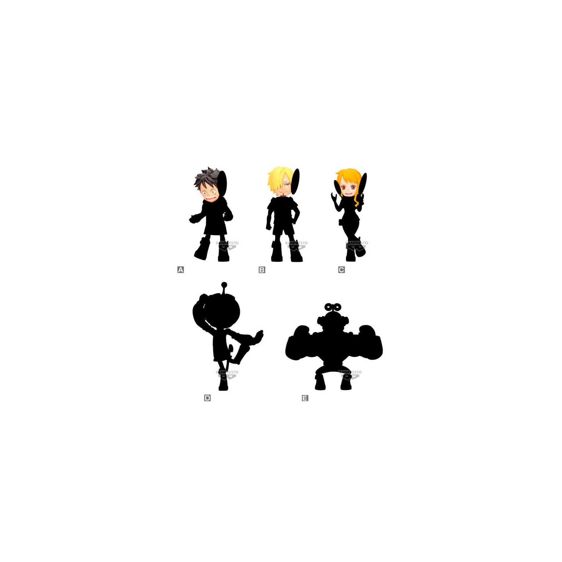 Figura World Collectable Egg Head One Piece 7Cm 12 Unidades