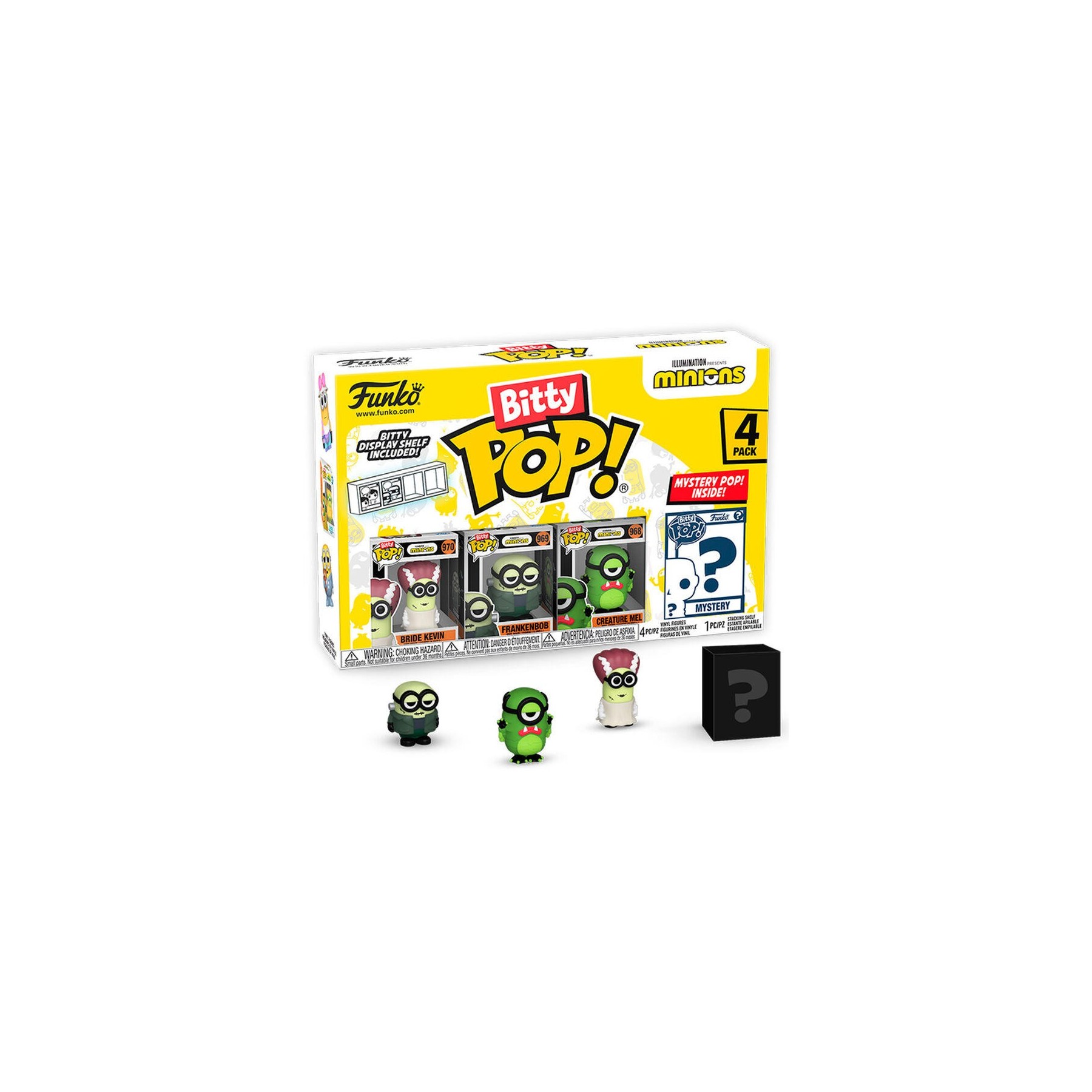Blister 4 Figuras Bitty Pop Minions Series 2