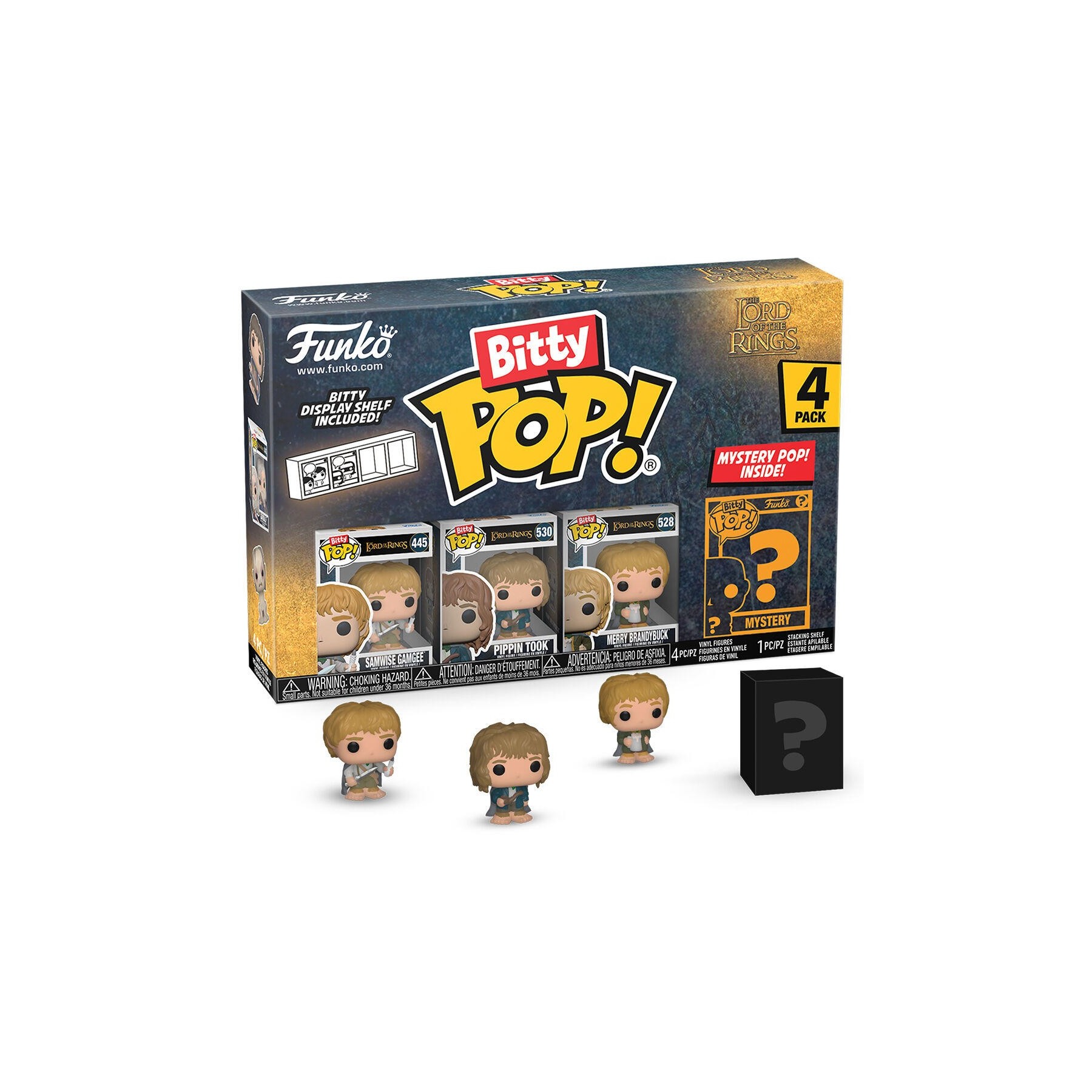 Blister 4 Figuras Bitty Pop El Señor De Los Anillos Samwise