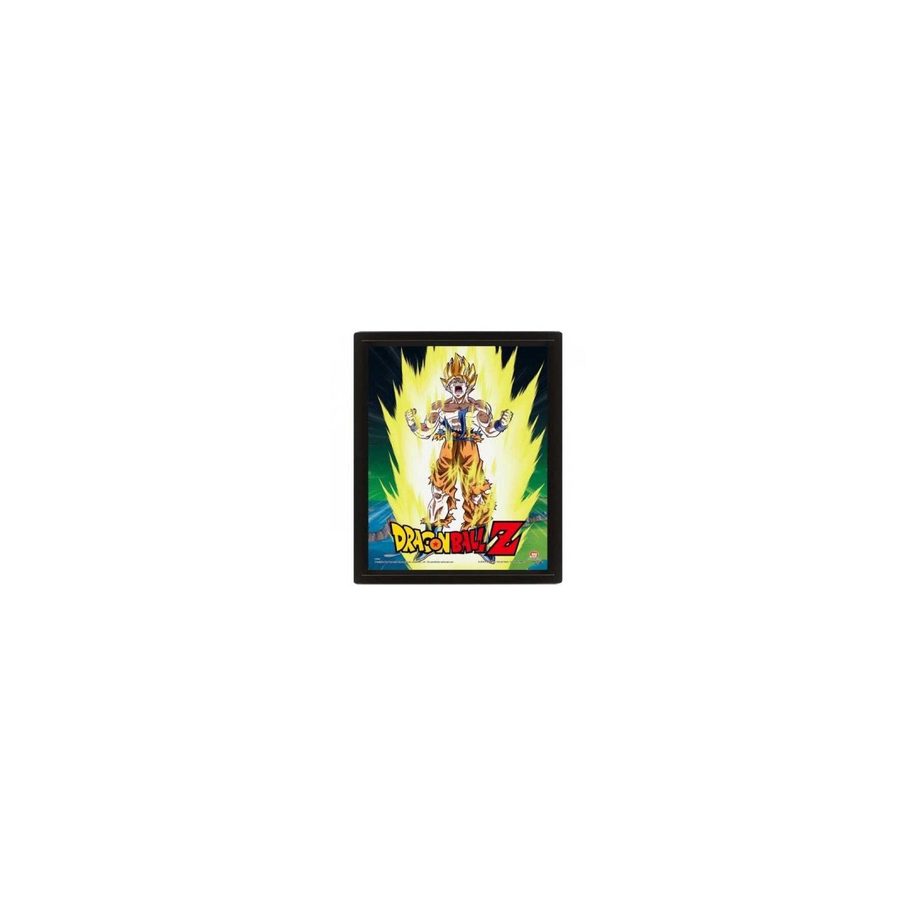 Framed 3D Cornice Dragon Ball Z Power Levels 26x20cm