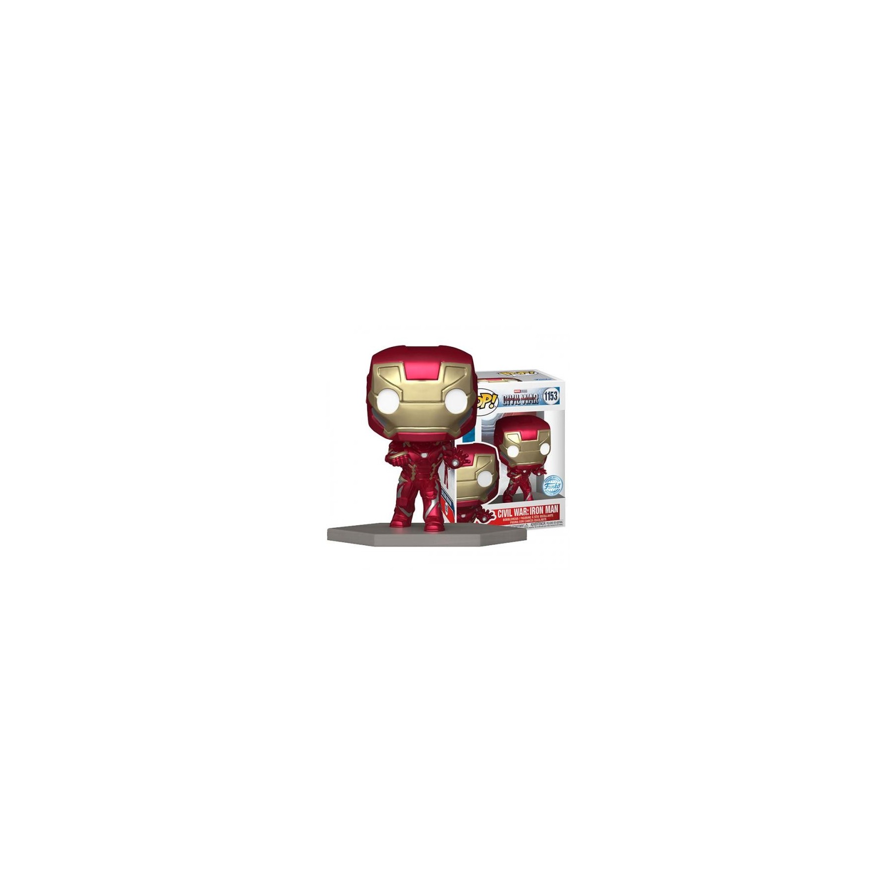 Funko POP! Marvel Civil War: CW Iron Man (1153) EXM