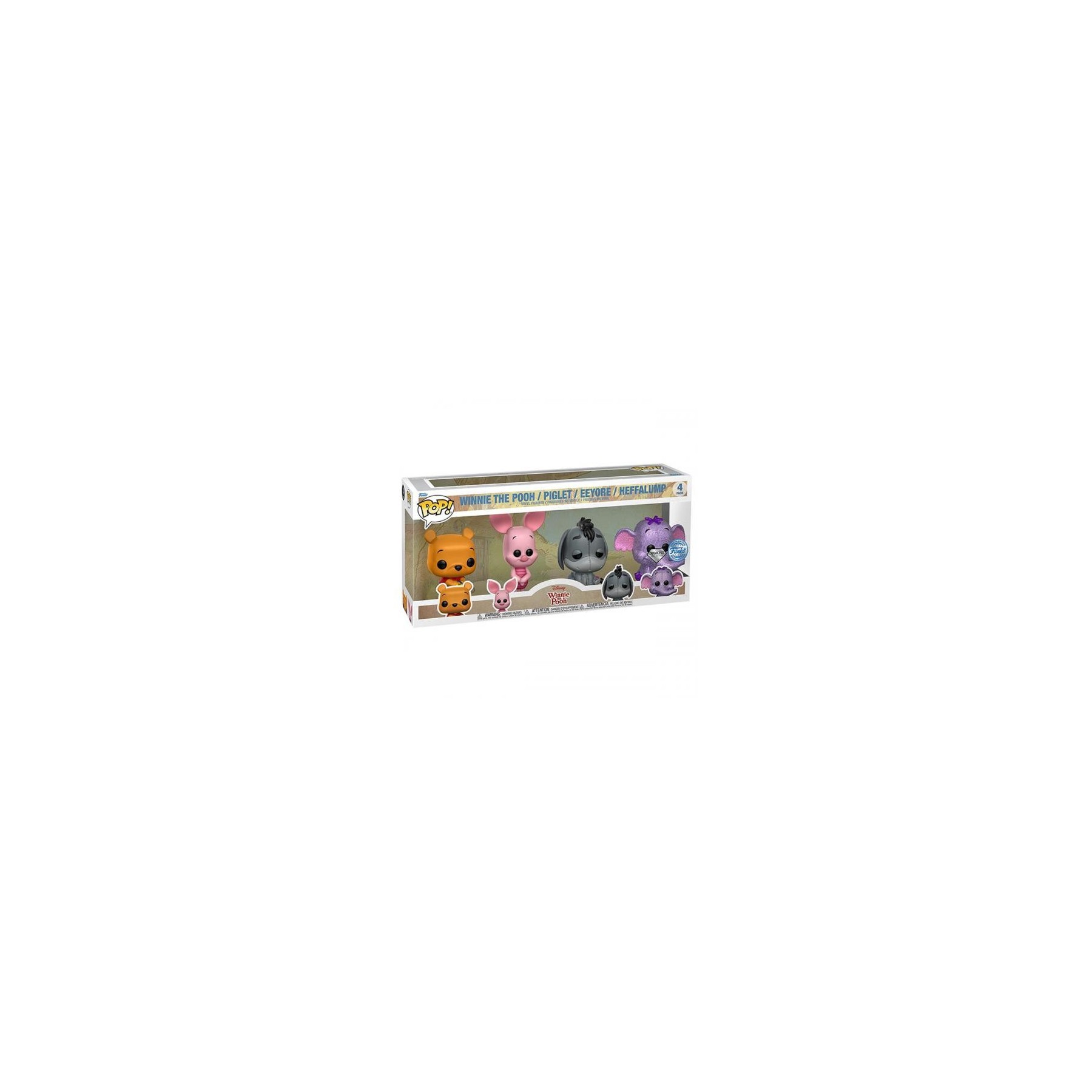 Funko POP! Disney: Winnie/Piglet/Eeyoret/Effa 4PK EXM DGLT