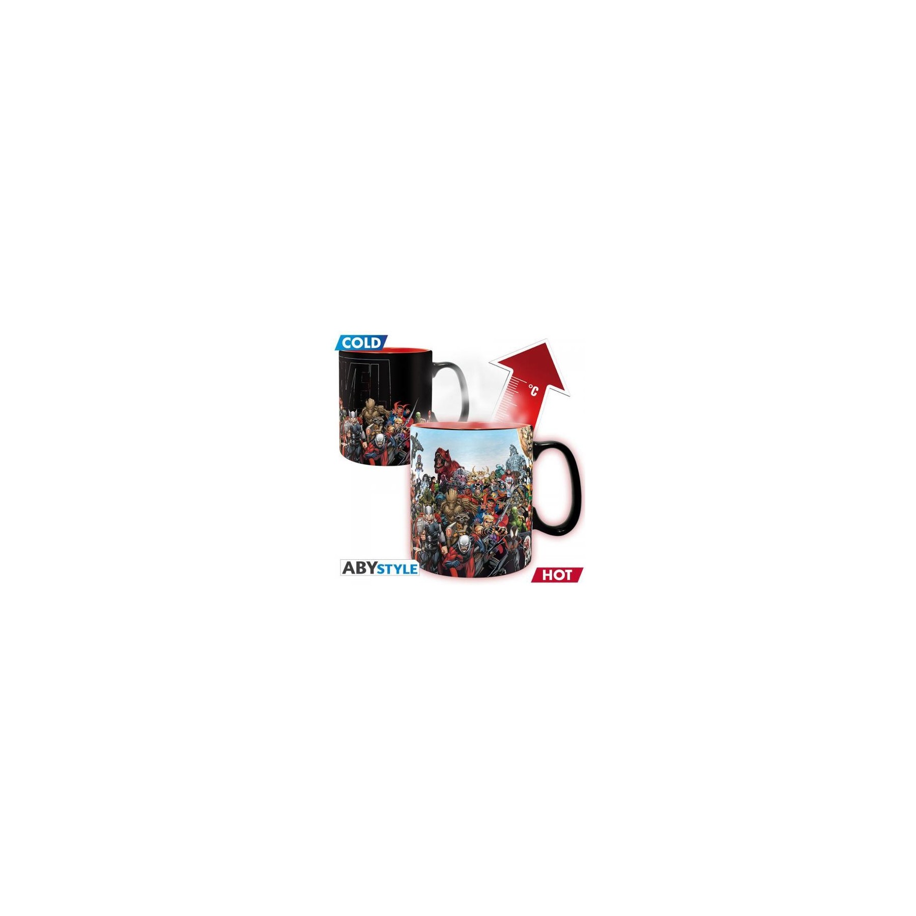 Marvel Tazza Heat Change 460ml: Marvel Heroes