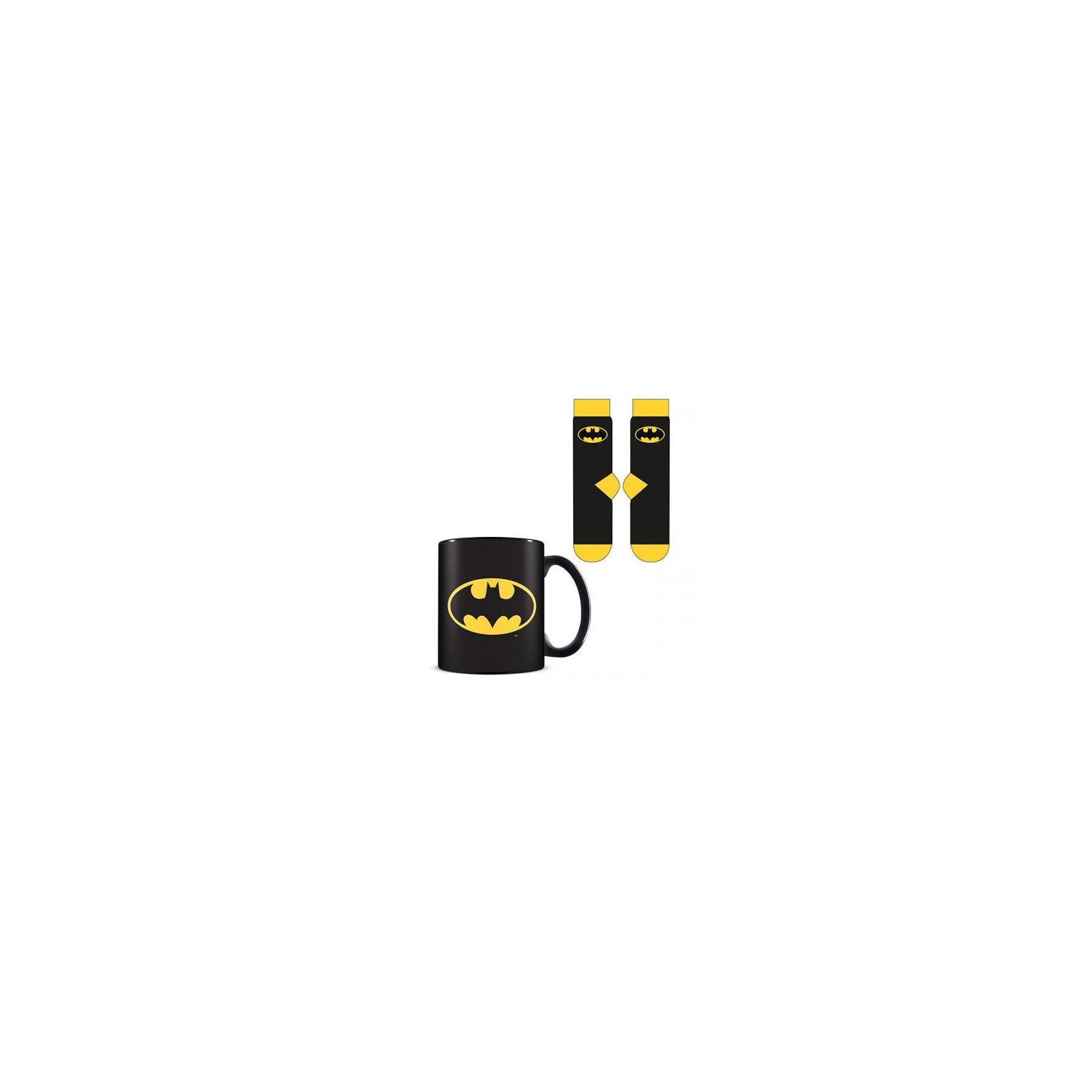 Batman Mug & Sock Set: Logo Batman Mug & Sock Set: Logo