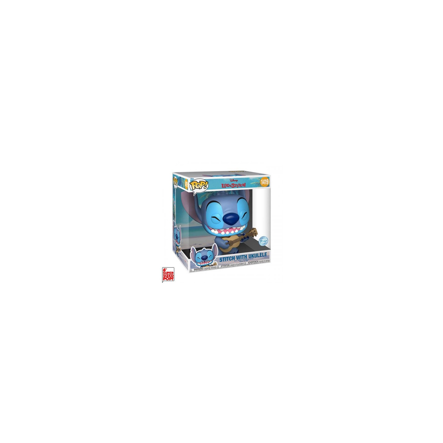 Funko POP! Lilo & Stitch: Stitch w/Ukulele (1419) DLX EXM