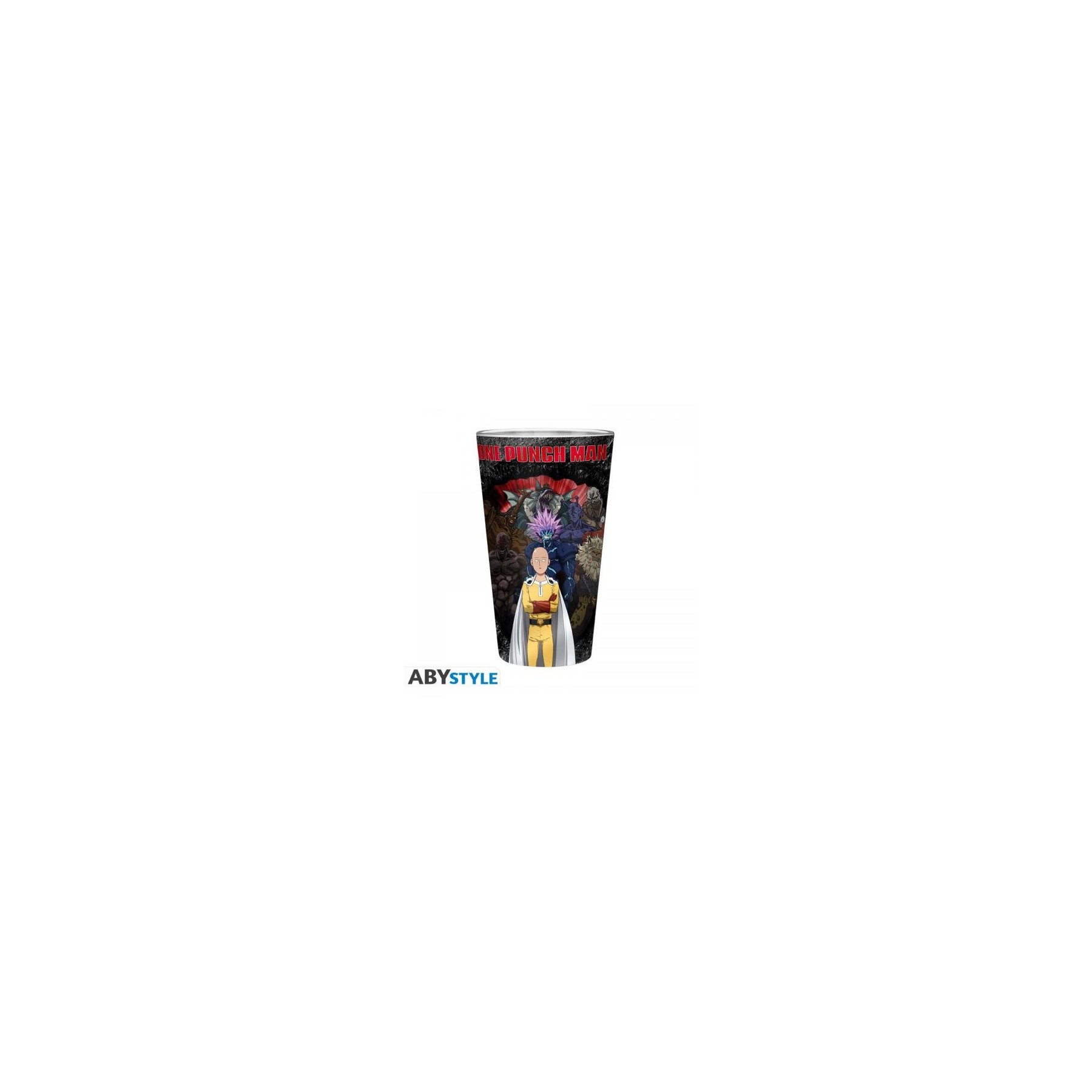 One Punch Man Large Glass 400ml: One Against All