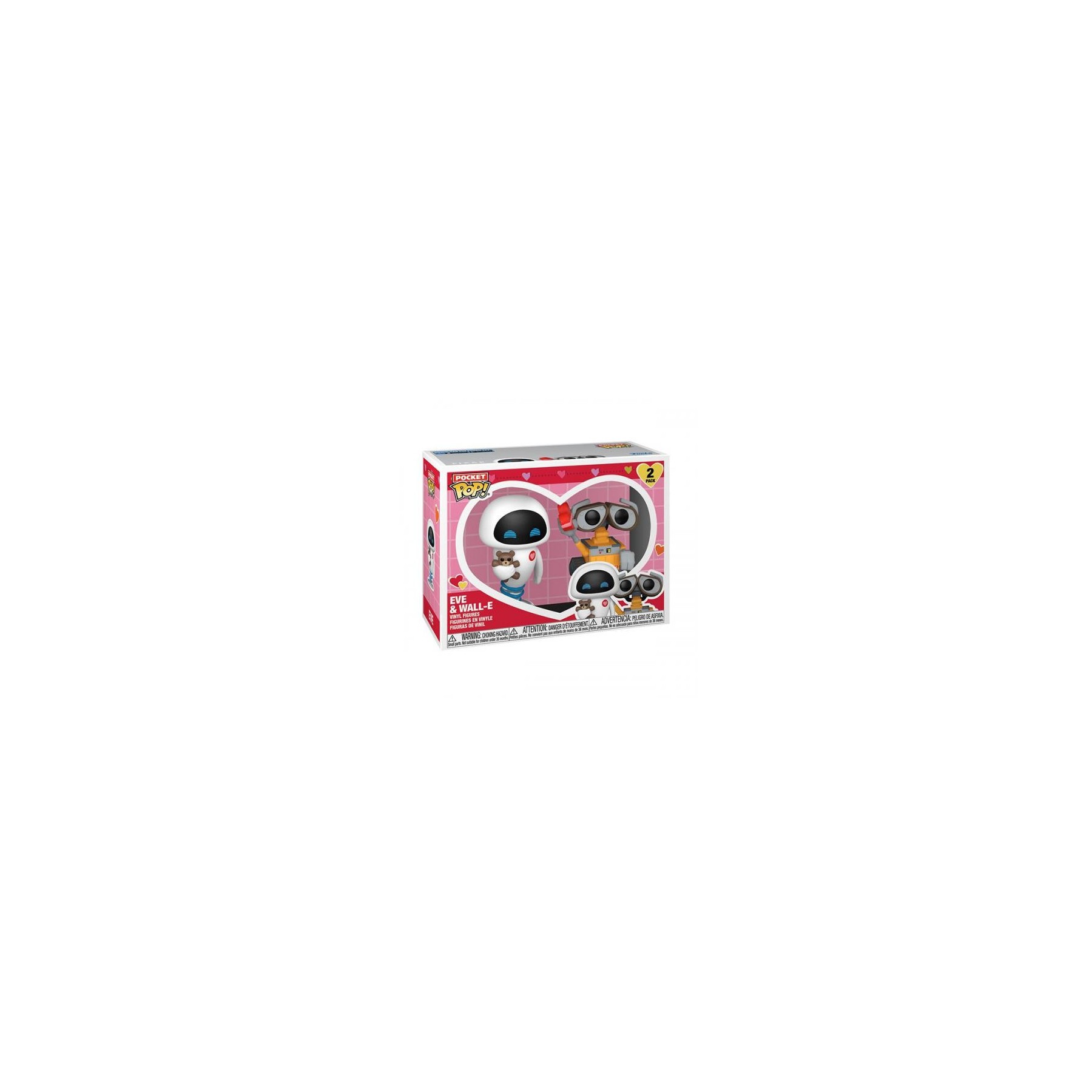 Funko POP! Pocket Wall-E Valentine 25: Eve & Wall-E 2PK