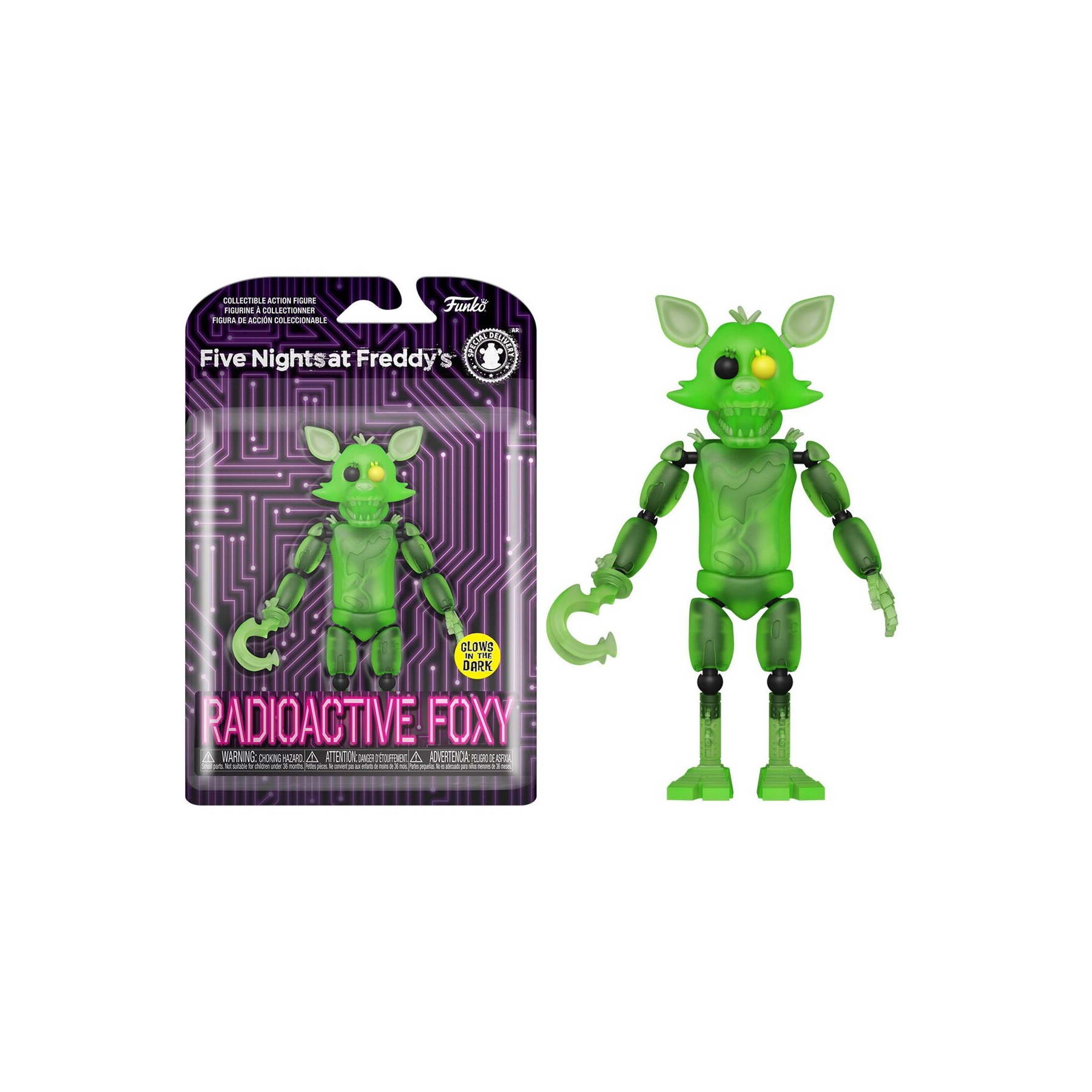 Figura Action Five Nights At Freddys Radioactive Foxy