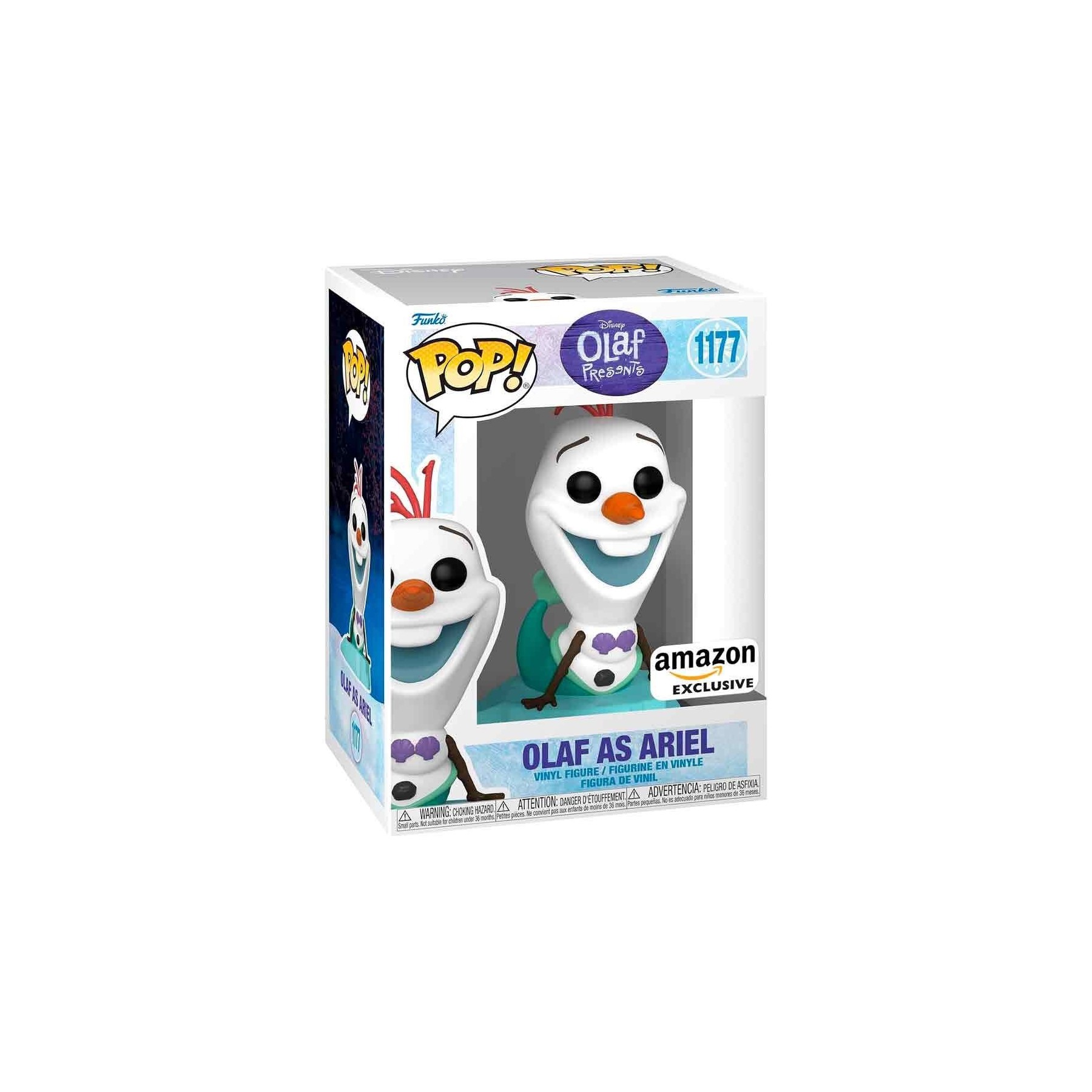 Figura Pop Disney Olaf Present - Olaf As Ariel Exclusive