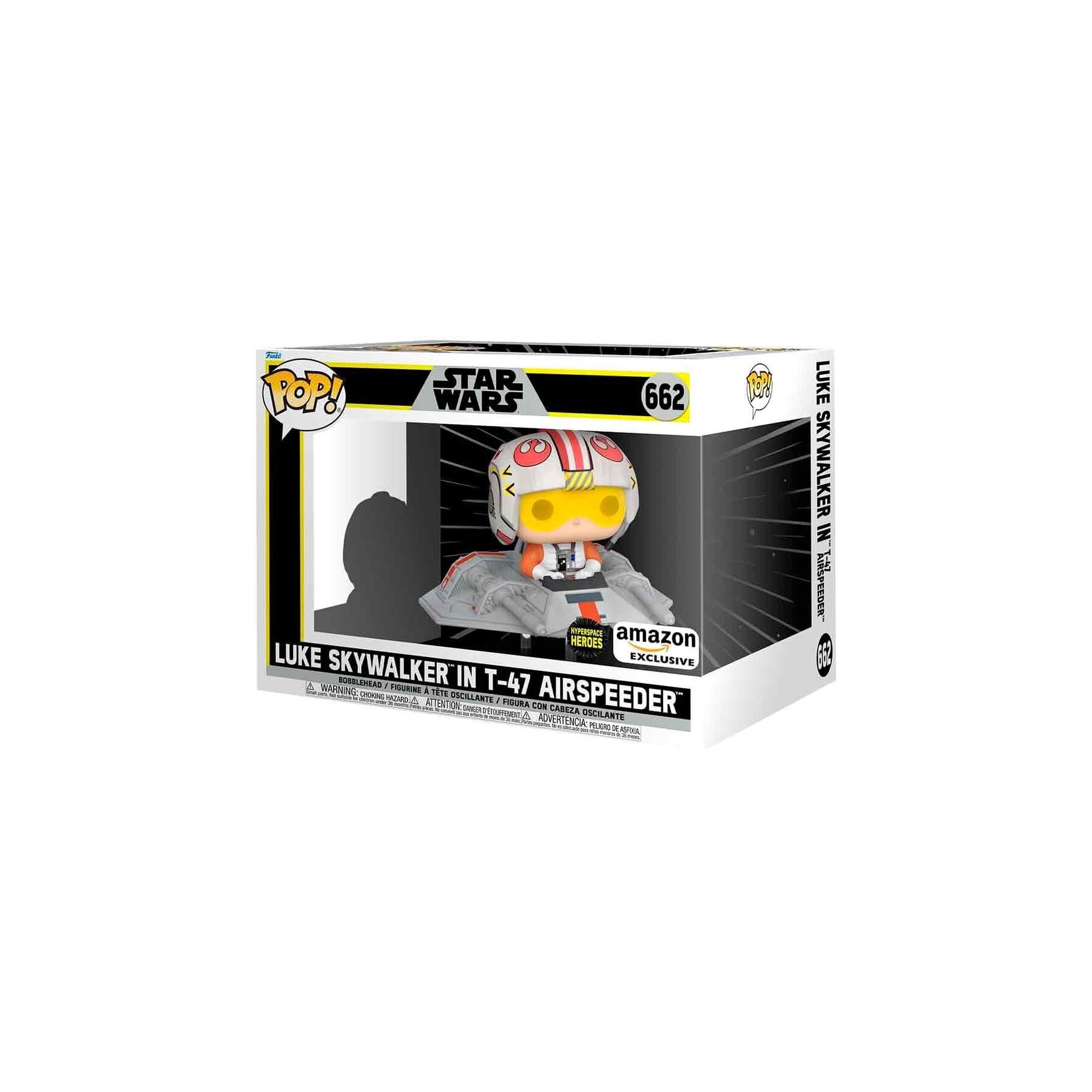 Figura Pop Rides Star Wars Luke Skywalker In T-47 Airspeeder