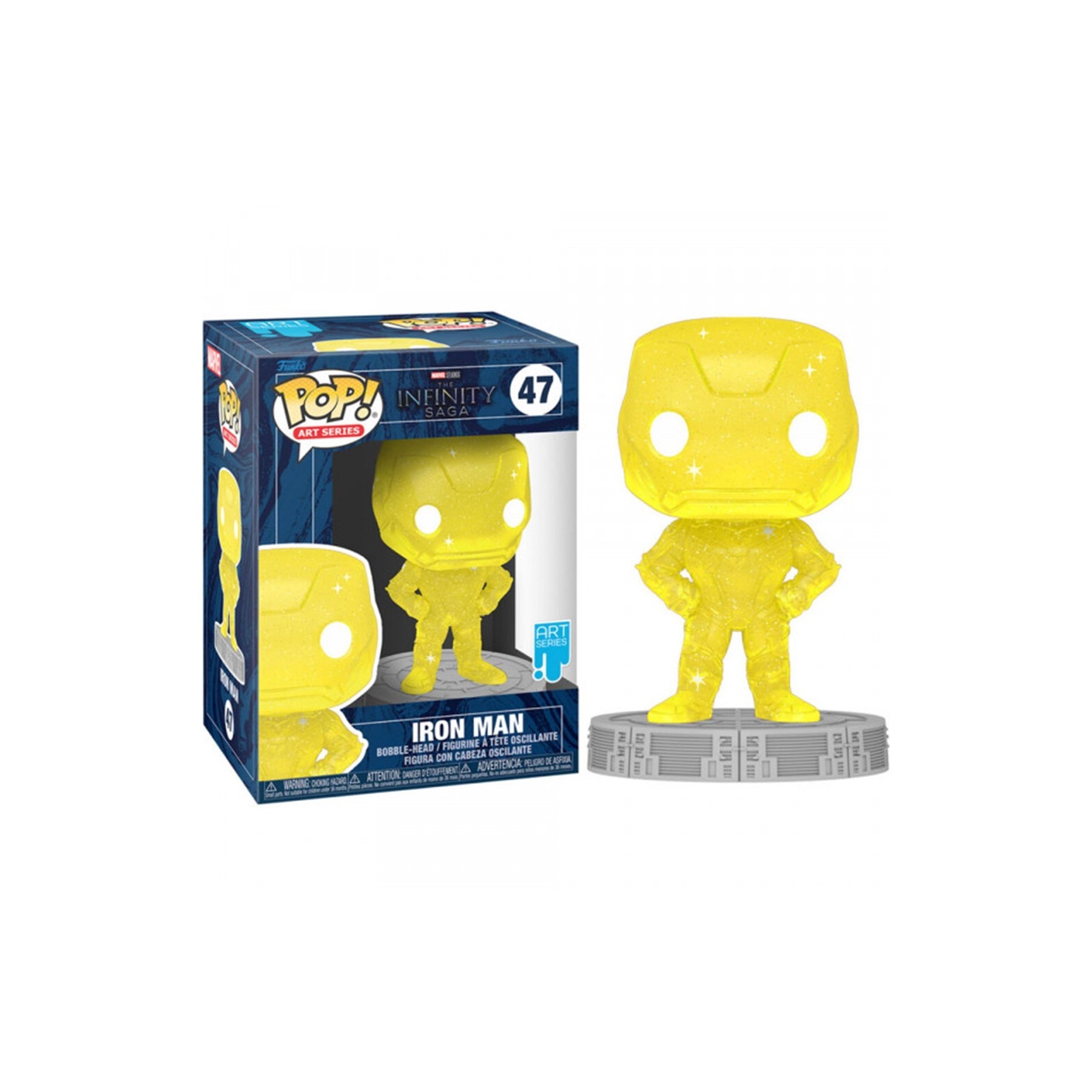 Figura Funko Pop Marvel Infinity Saga Iron Man Yellow