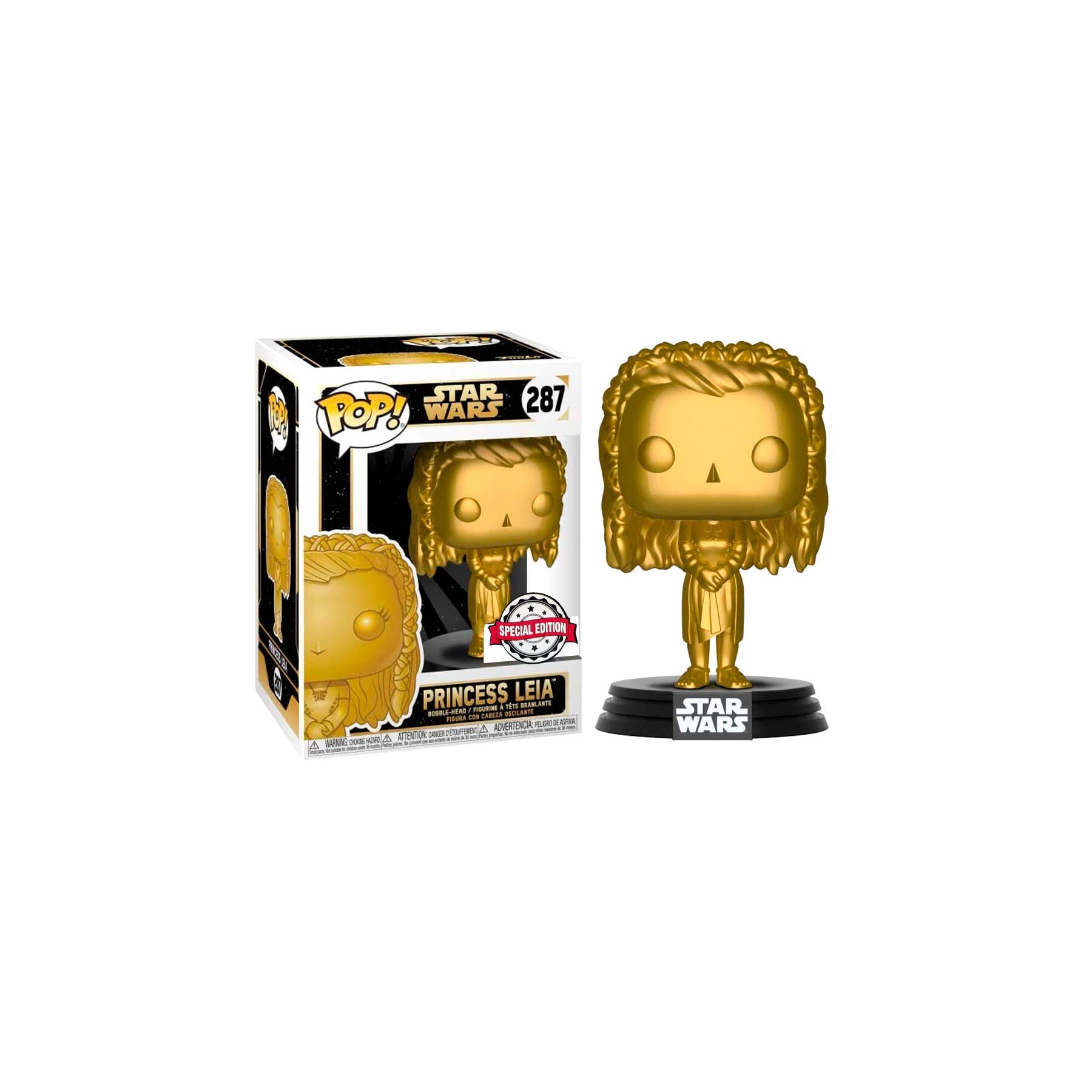 Funko Pop Star Wars Princesa Leia Dorada Edicion Especial Ex