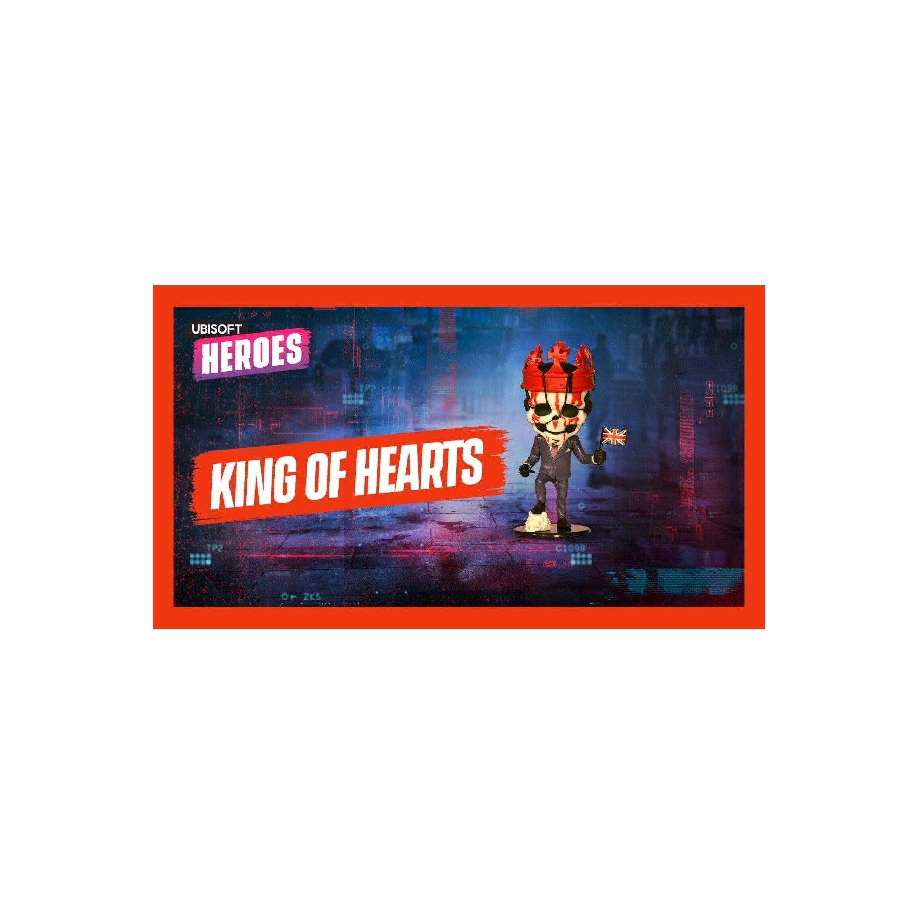 Watch Dogs Legion - Figura Ubisoft Heroes S2 King Of Hearts