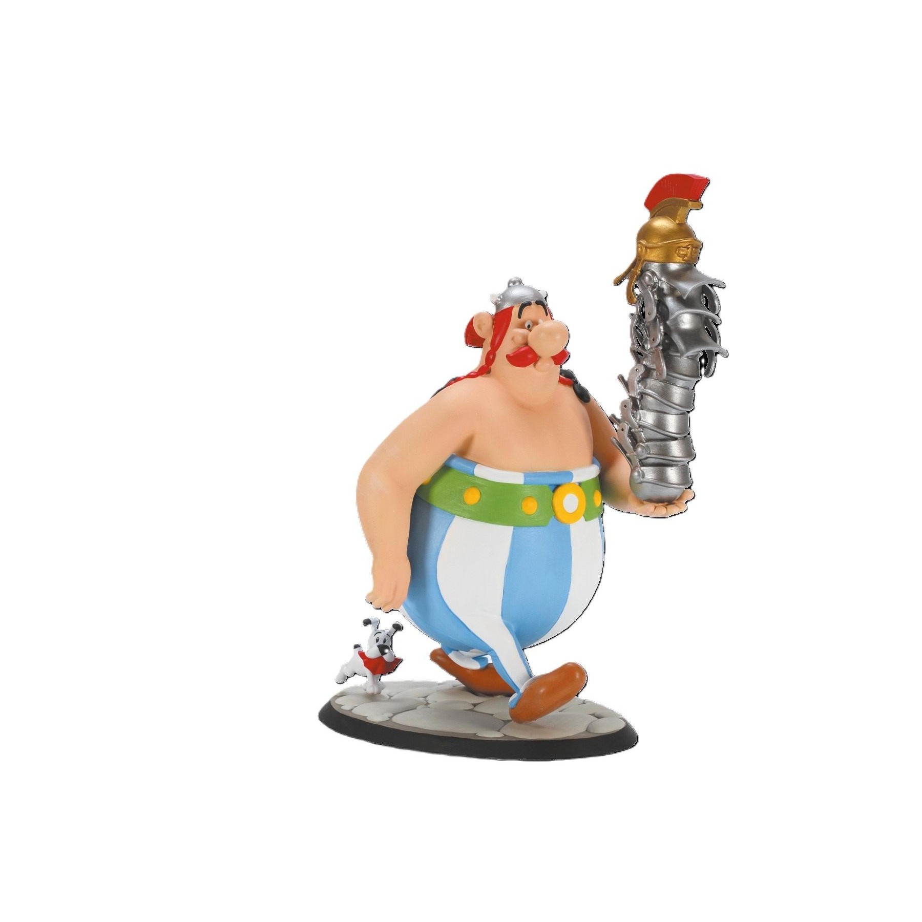 Figura De Colección Plastoy Asterix, Obelix Llevando Una Pil