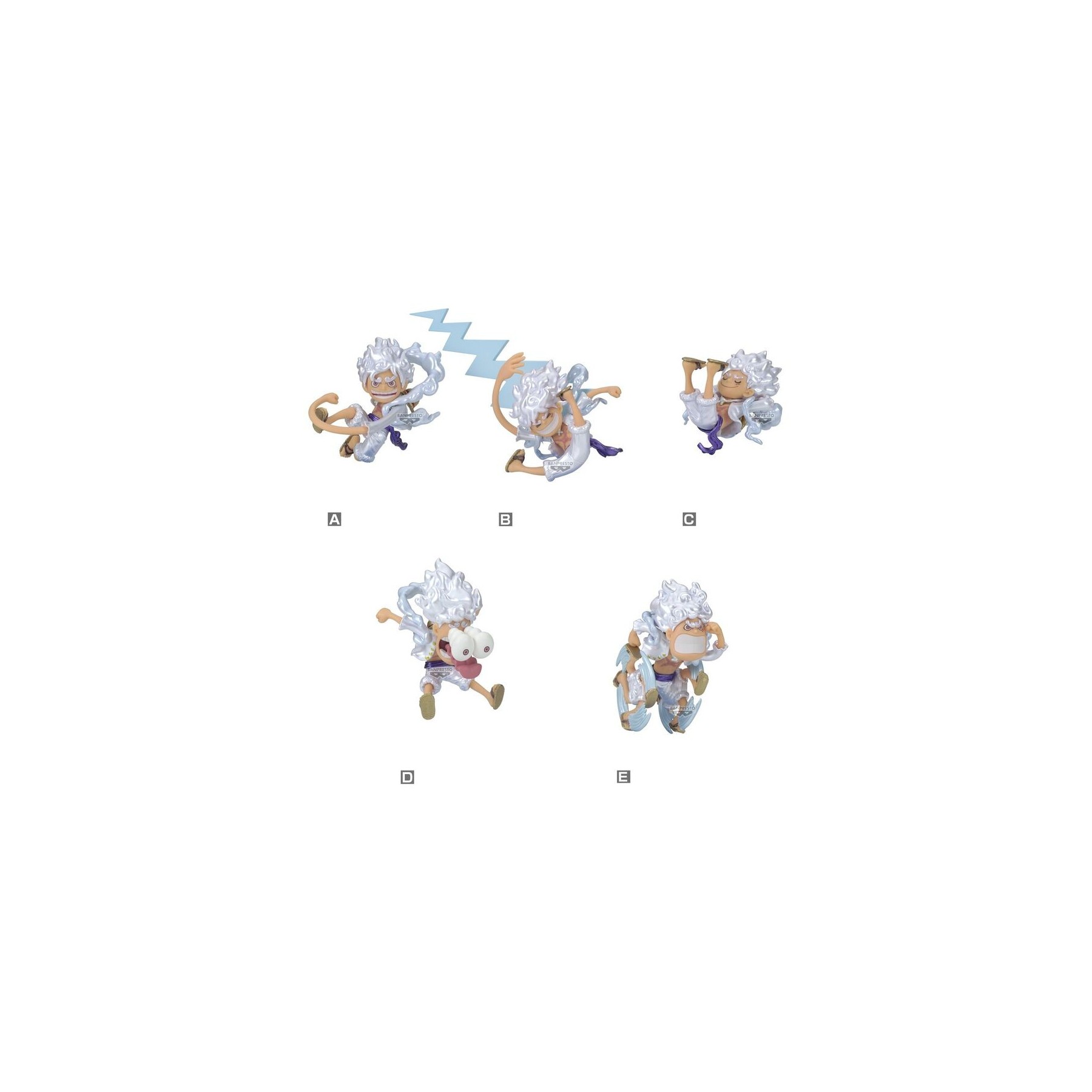 Figura World Collectable Monkey D Luffy Gear 5 One Piece 7Cm