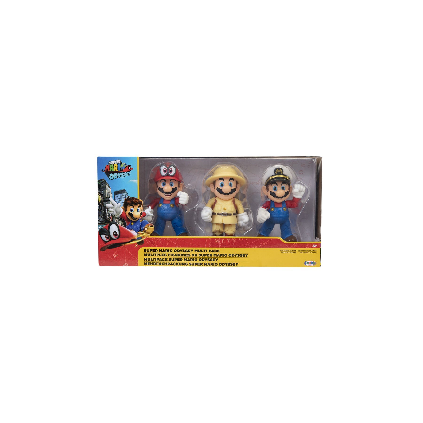Nintendo - Super Mario Odyssey Pack 3 Figuras 10 Cm