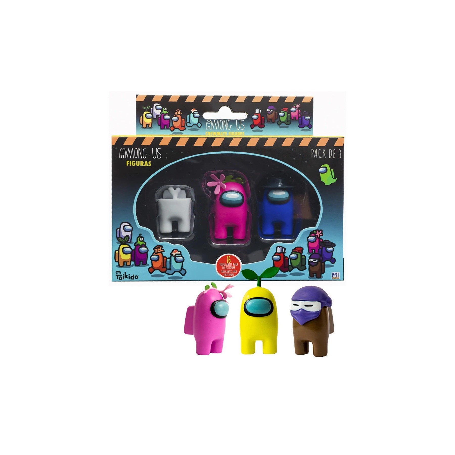Pack 3 Figuras Crewmates Among Us (S2)