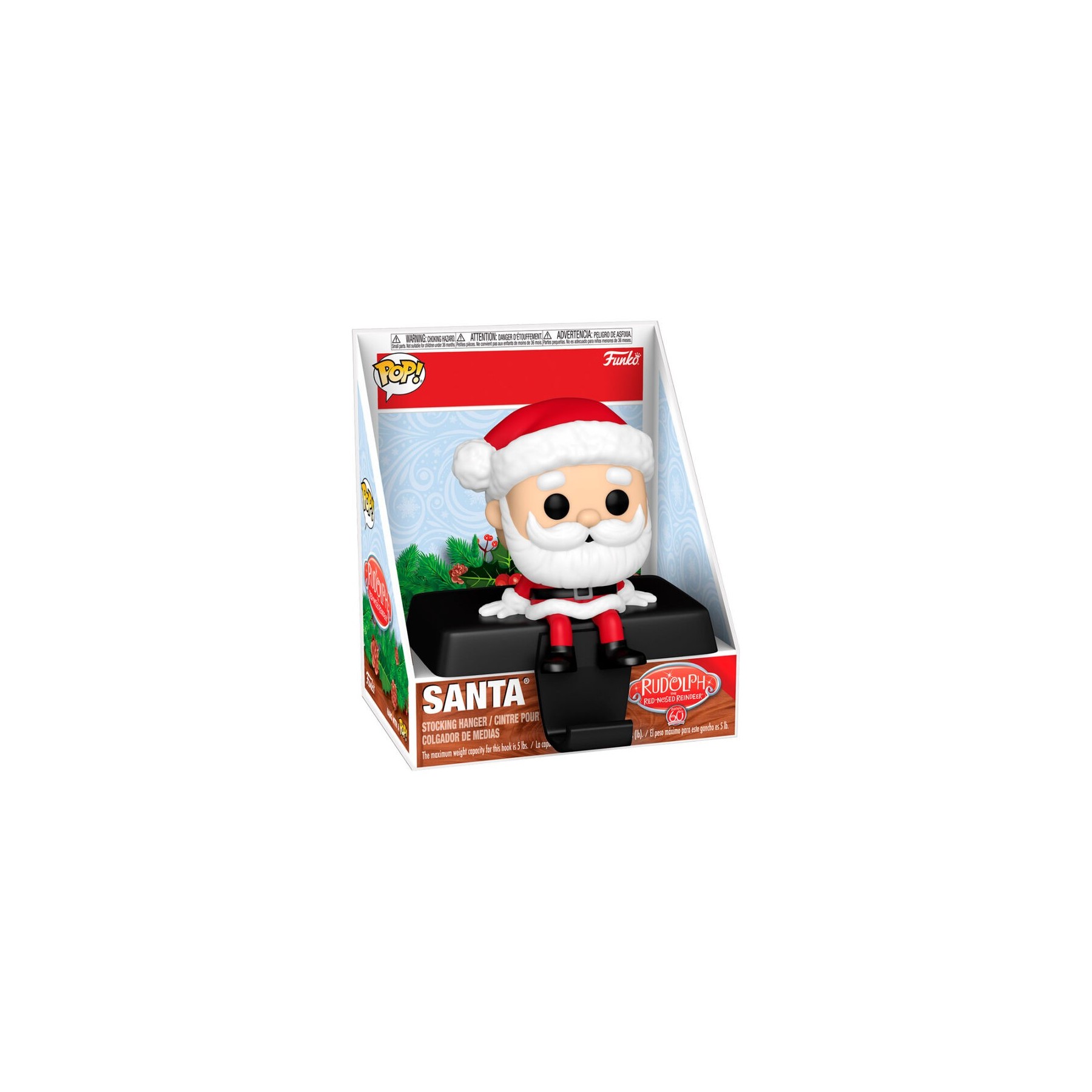 Figura Pop Edge-Sitter Rudolph The Red-Nosed Reindeer Santa