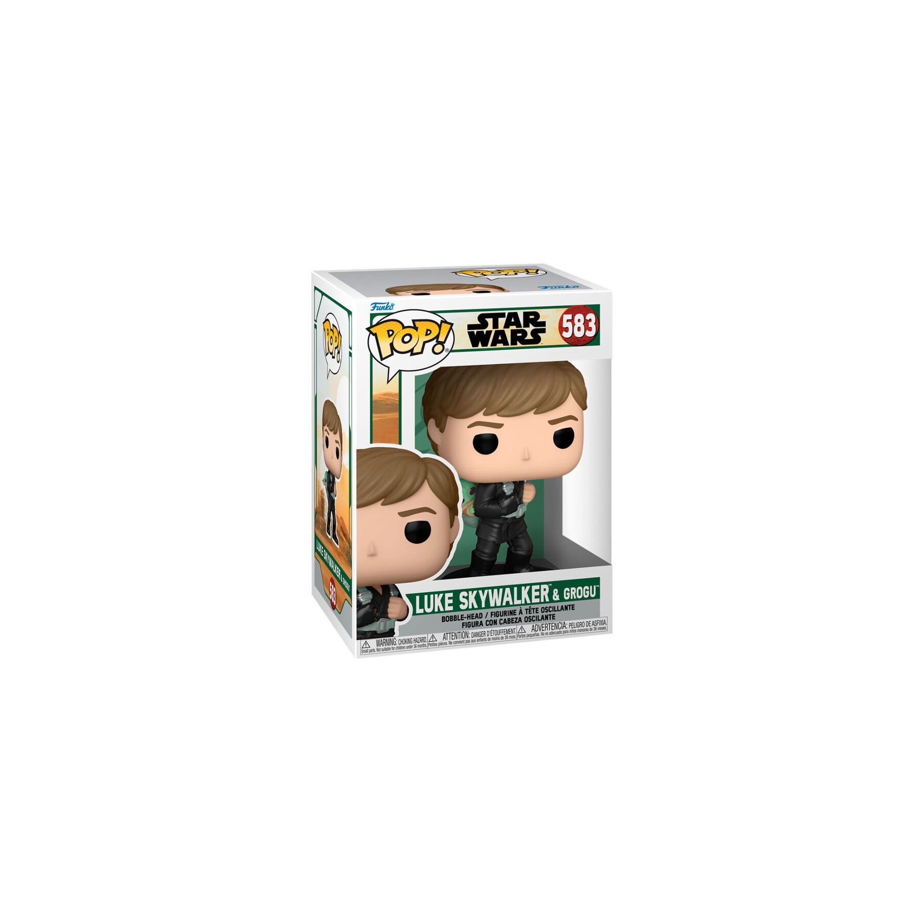 Figura POP Star Wars El Libro de Boba Fett 2 Luke Skywalker & Grogu