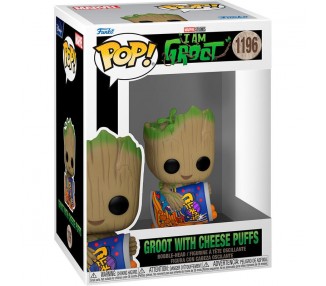 Figura POP Marvel I am Groot - Groot with Cheese Puffs