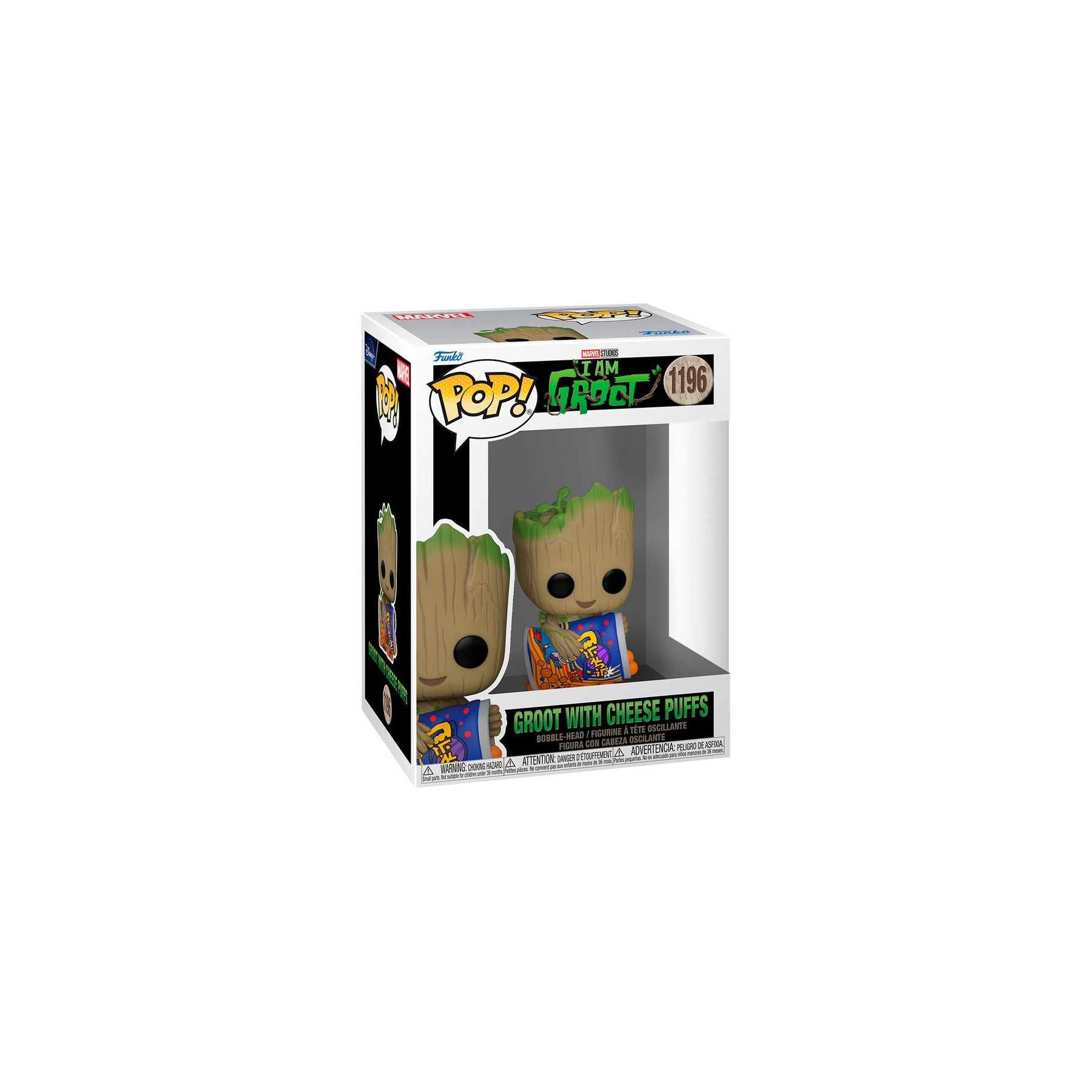 Figura POP Marvel I am Groot - Groot with Cheese Puffs