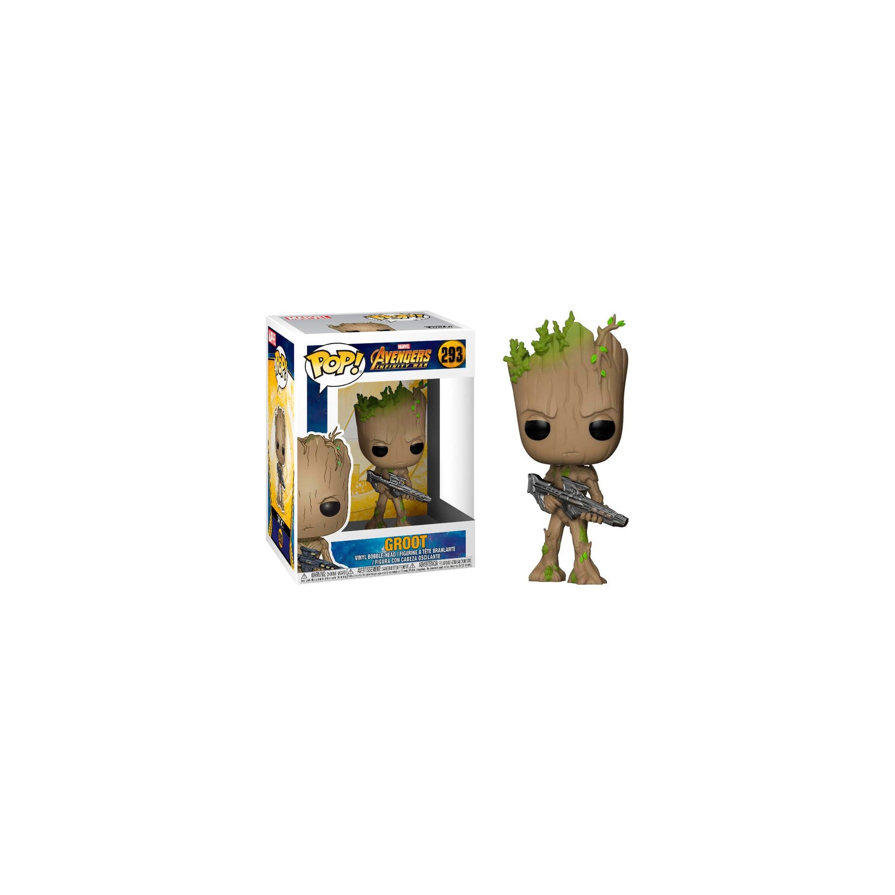 Figura POP Marvel Avengers Infinity War Teen Groot with Gun