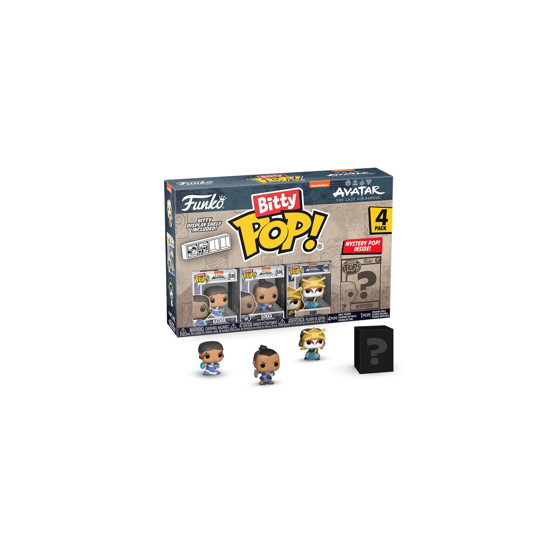 Blister 4 figuras Bitty POP Avatar The Last Airbender Katara