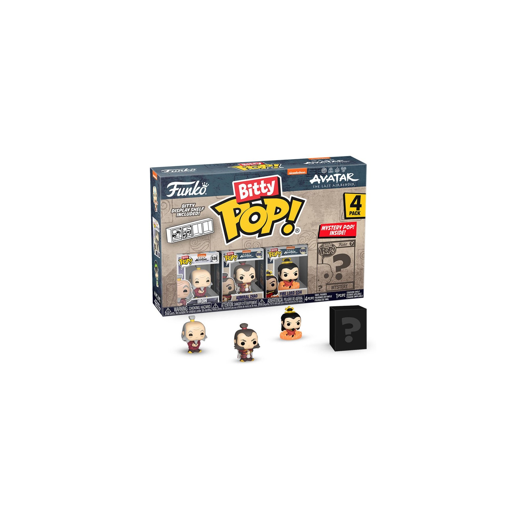 Blister 4 figuras Bitty POP Avatar The Last Airbender Iroh