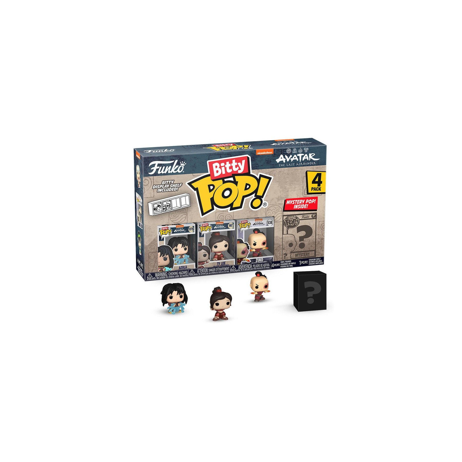 Blister 4 figuras Bitty POP Avatar The Last Airbender Azula