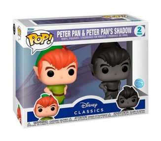 Blister 2 figuras POP Disney Peter Pan - Peter Pan & Peter Pans Shadow Exclusive