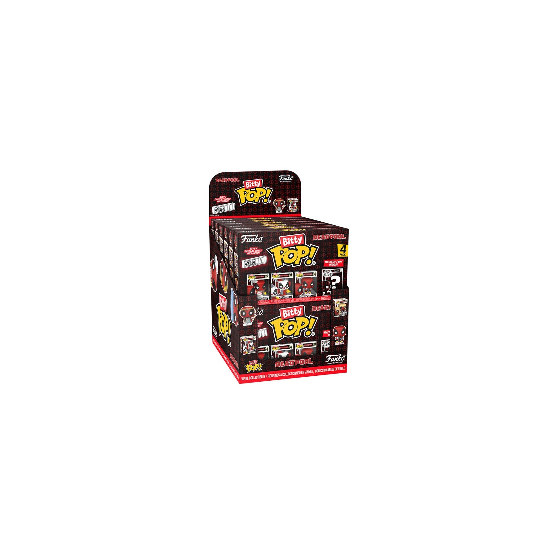 Blister 4 figuras Bitty POP Marvel Deadpool surtido