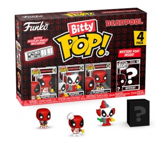 Blister 4 figuras Bitty POP Marvel Deadpool Master