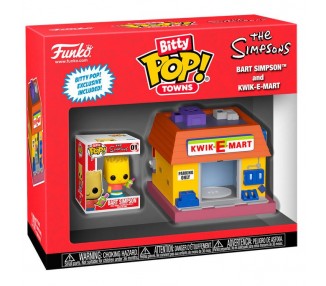 Figura Bitty POP Town Simpsons Bart Simpsons and Kwik-E-Mart