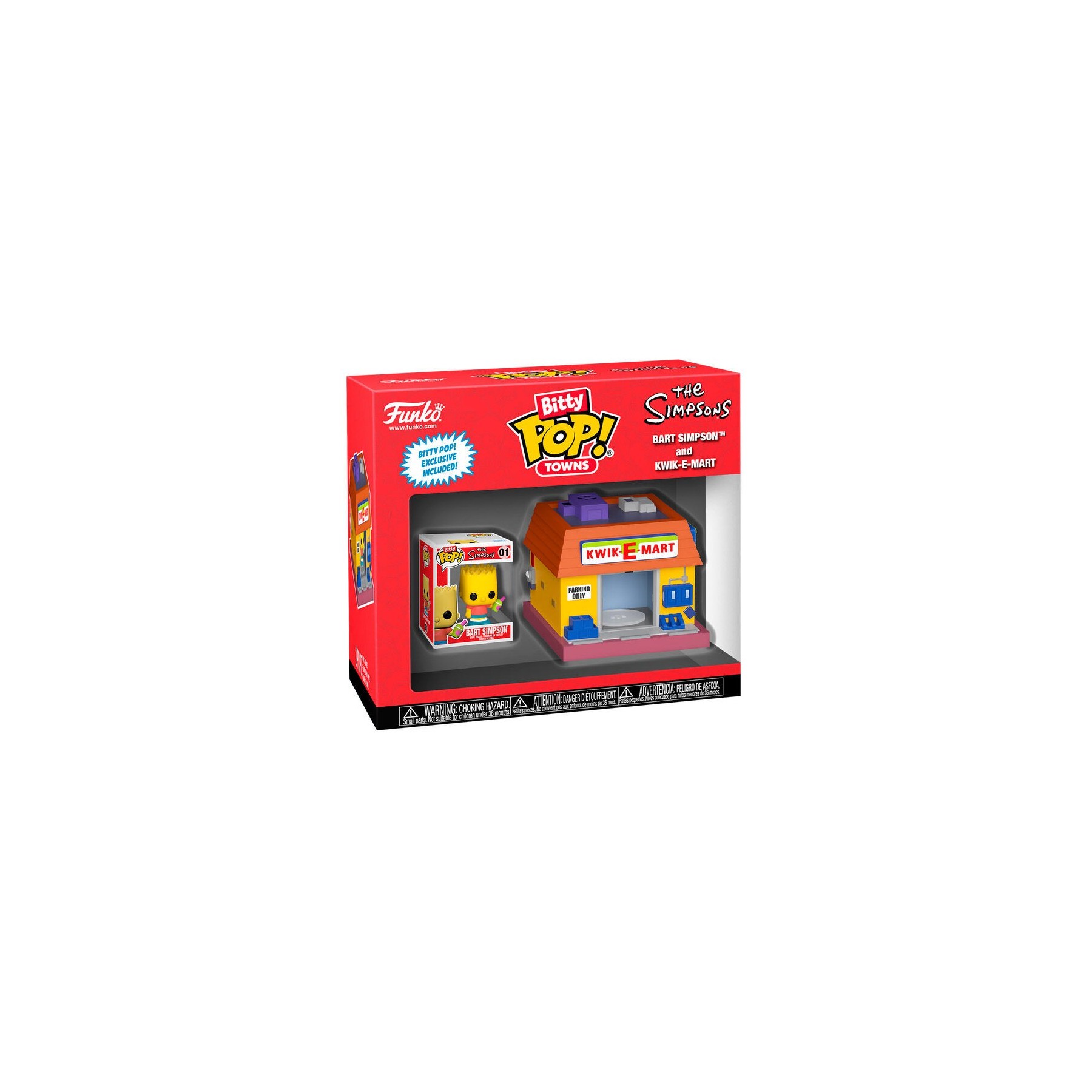 Figura Bitty POP Town Simpsons Bart Simpsons and Kwik-E-Mart