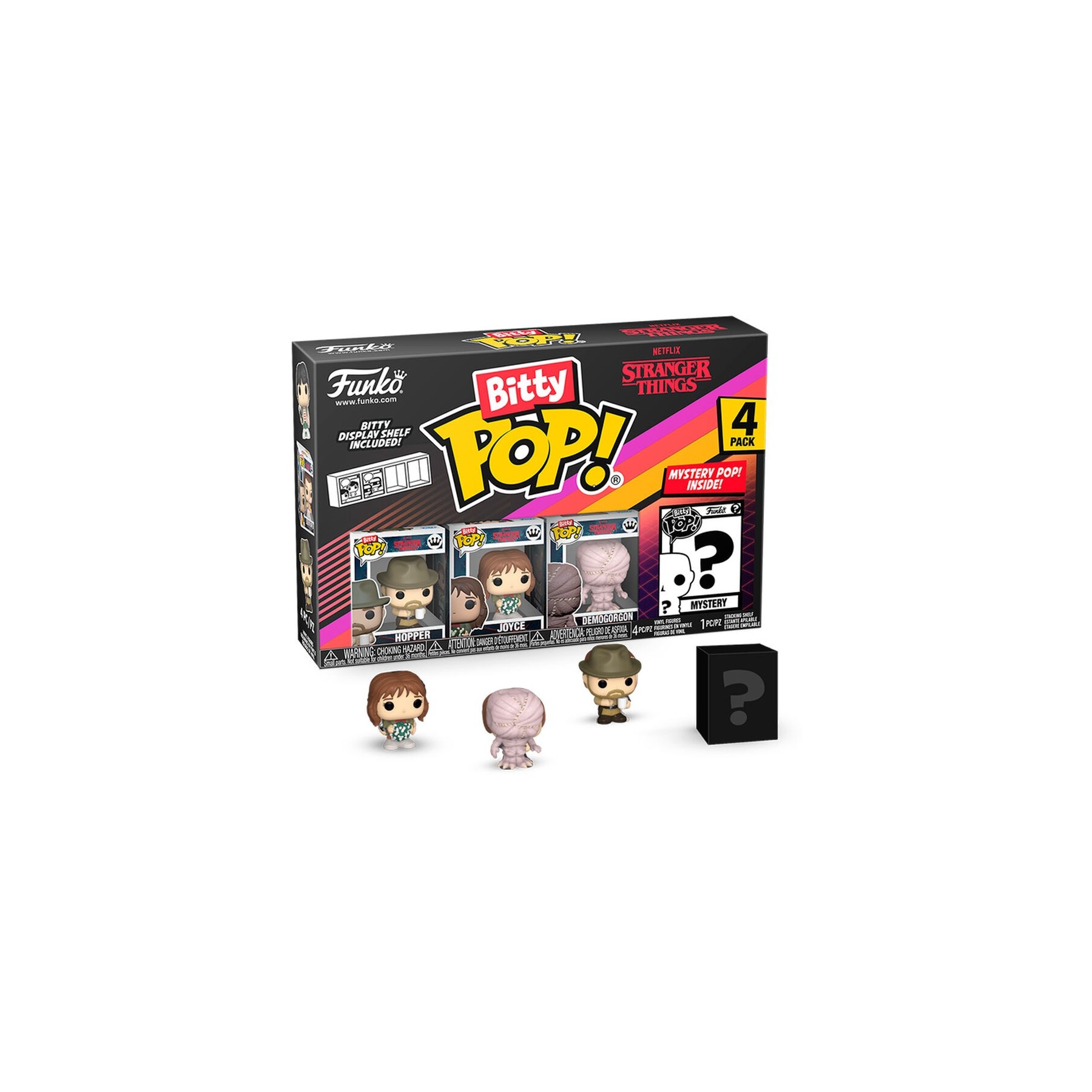 Blister 4 figuras Bitty POP Stranger Things Hopper