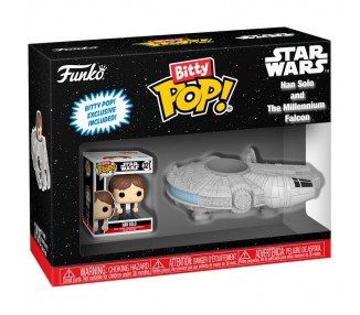Figura Bitty POP Ride Star Wars Han Solo and the Millennium Falcon