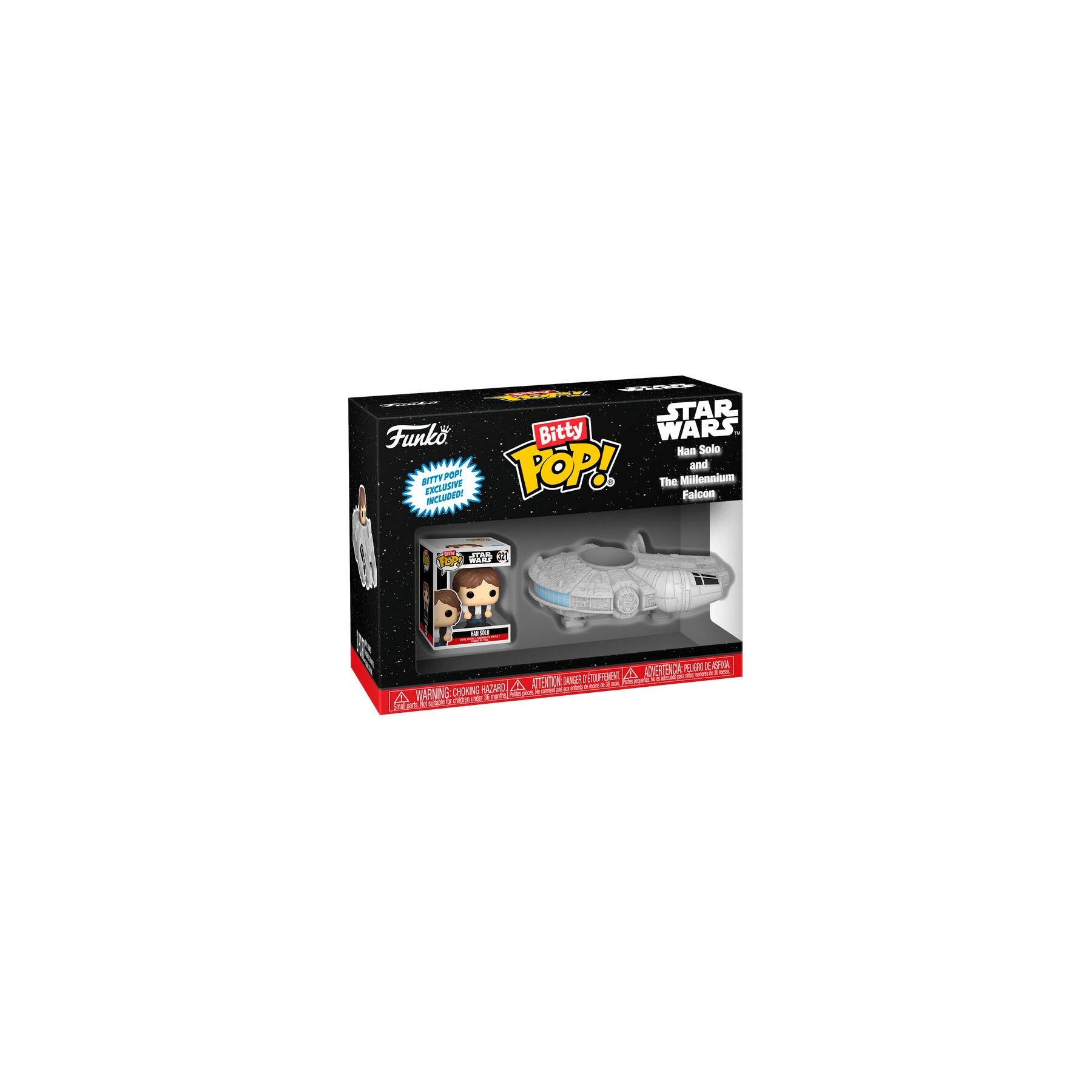 Figura Bitty POP Ride Star Wars Han Solo and the Millennium Falcon