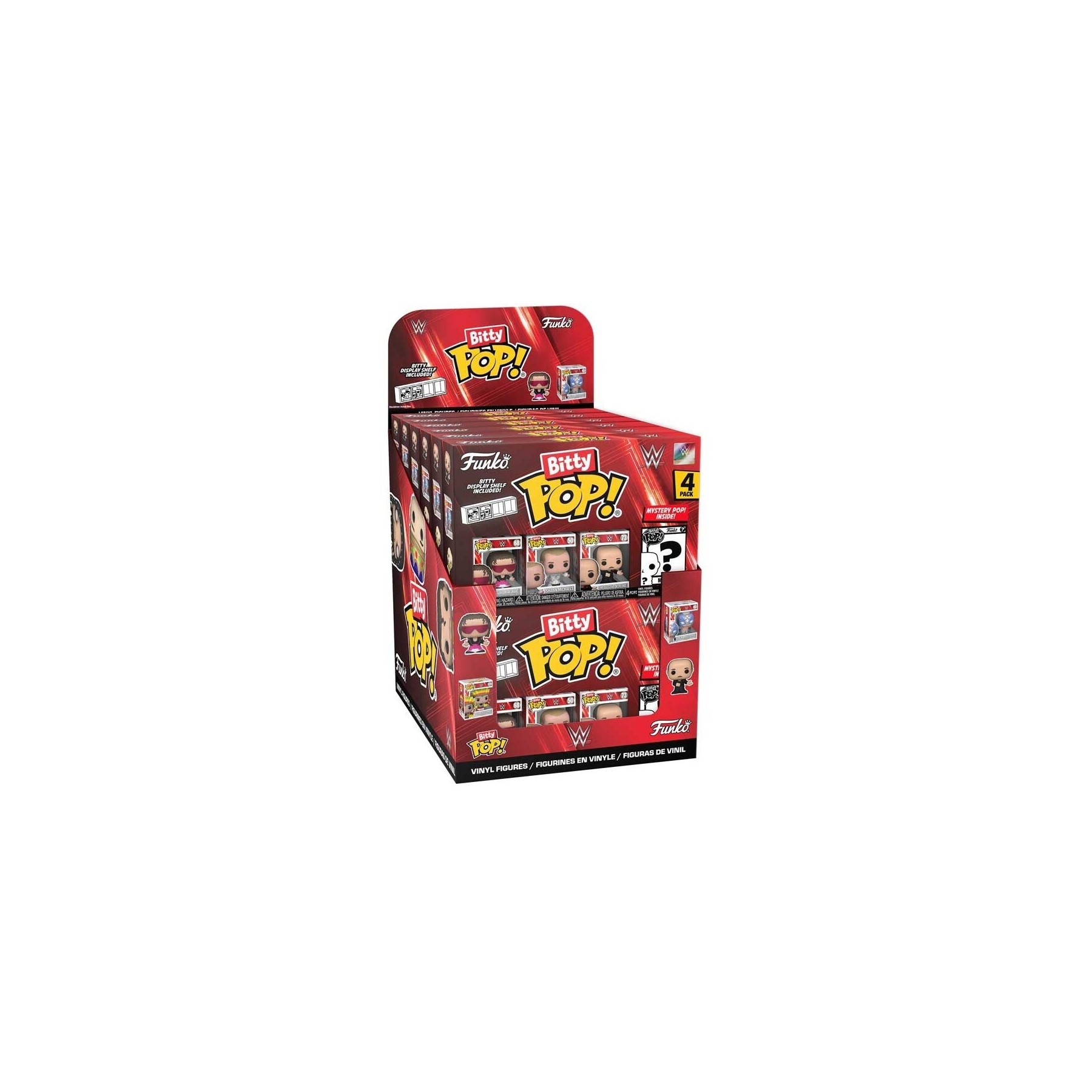 Blister 4 figuras Bitty POP WWE surtido