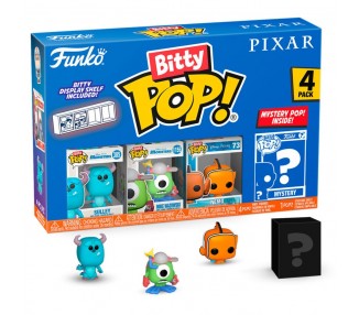Blister 4 figuras Bitty POP Disney Pixar Monsters Inc